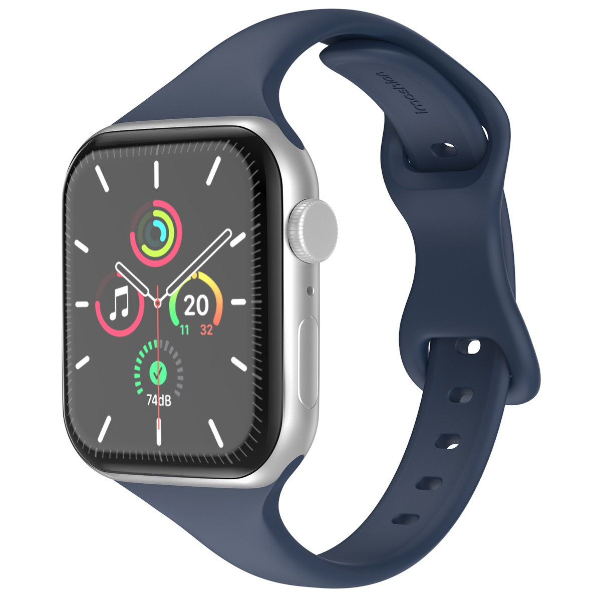 imoshion Bracelet slim en silicone Apple Watch | 44/45/46/49 mm - Navy Blue