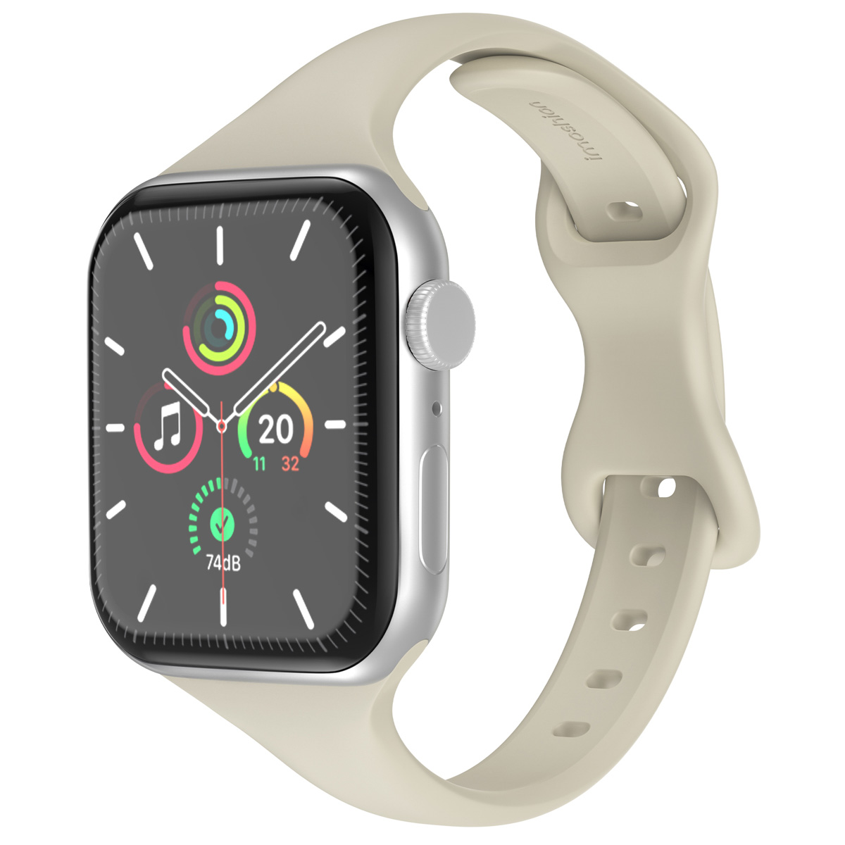 imoshion Bracelet slim en silicone Apple Watch | 44/45/46/49 mm - Starlight