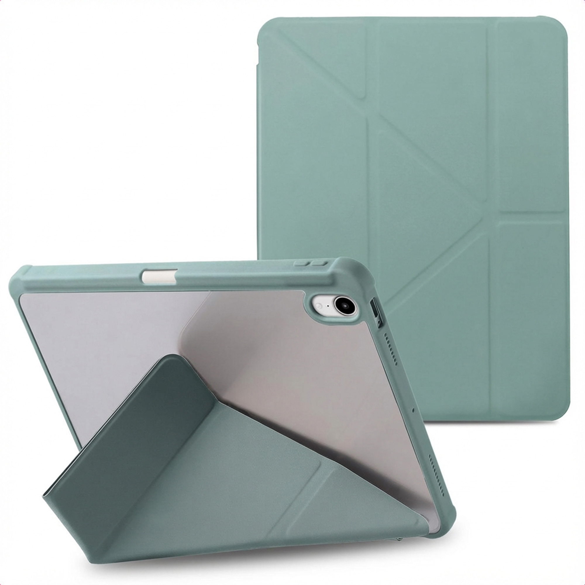 imoshion Origami Bookcase voor de Apple iPad 11 (2025) 11 inch A16 / iPad 10 (2022) 10.9 inch - Donkergroen