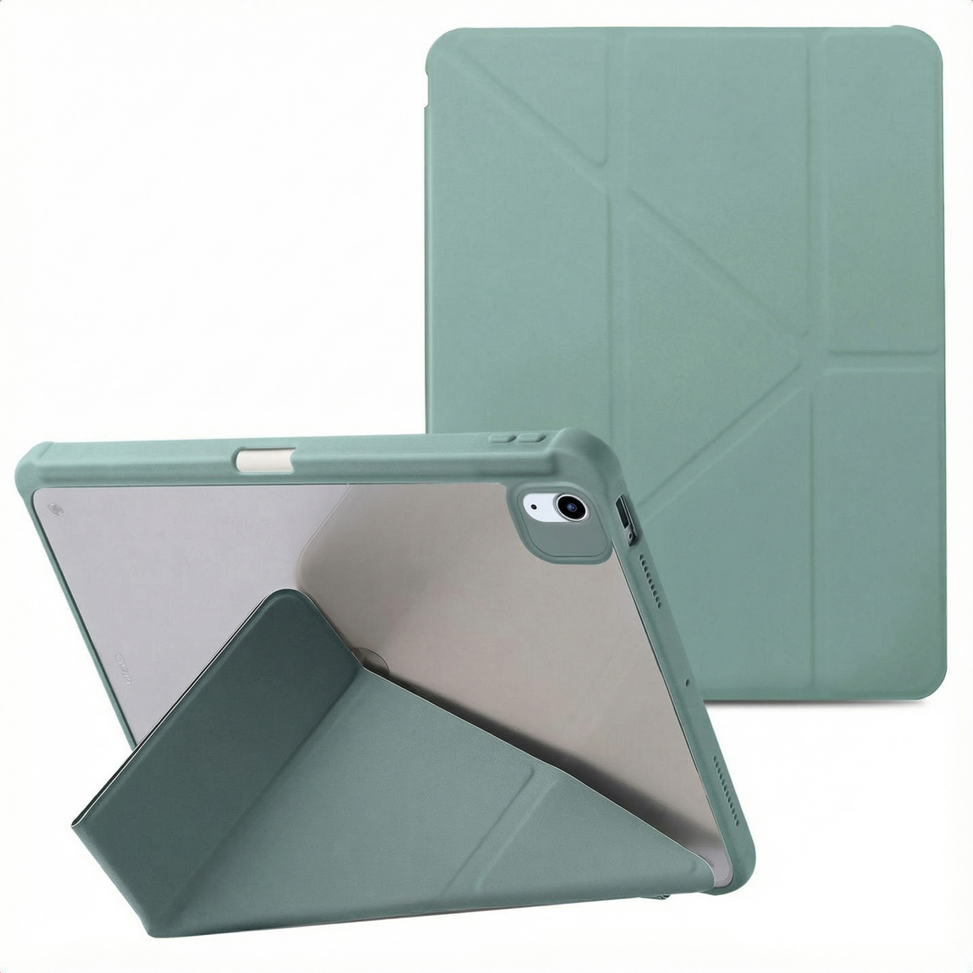 imoshion Origami Bookcase voor de Apple iPad Pro 11 (2018/2020/2021/2022) / Air 5 (2022) / Air 4 (2020) - Donkergroen