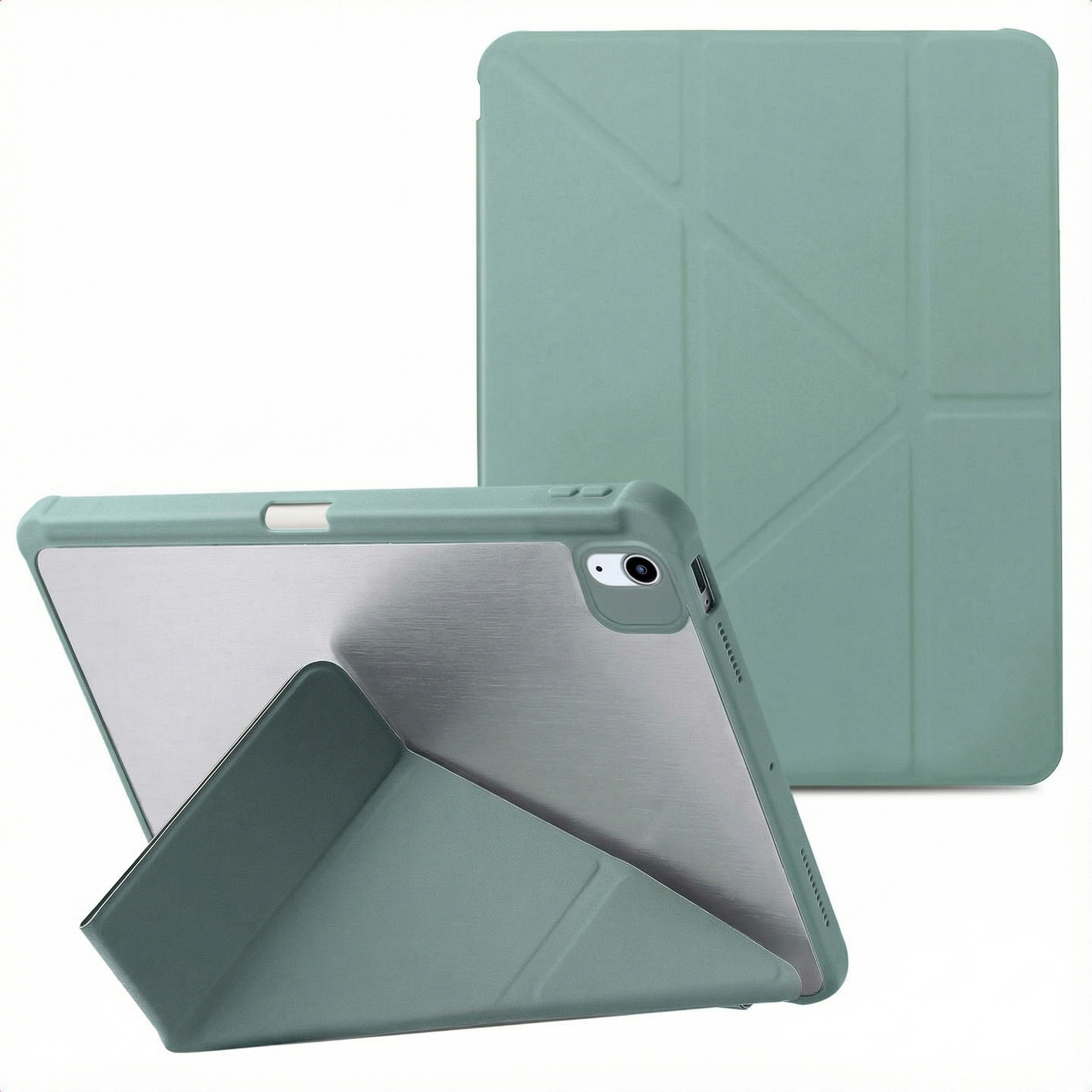 imoshion Coque tablette Origami Apple iPad Air 13 pouces (2026) M4 / (2025) M3 / (2024) M2 - Vert foncé