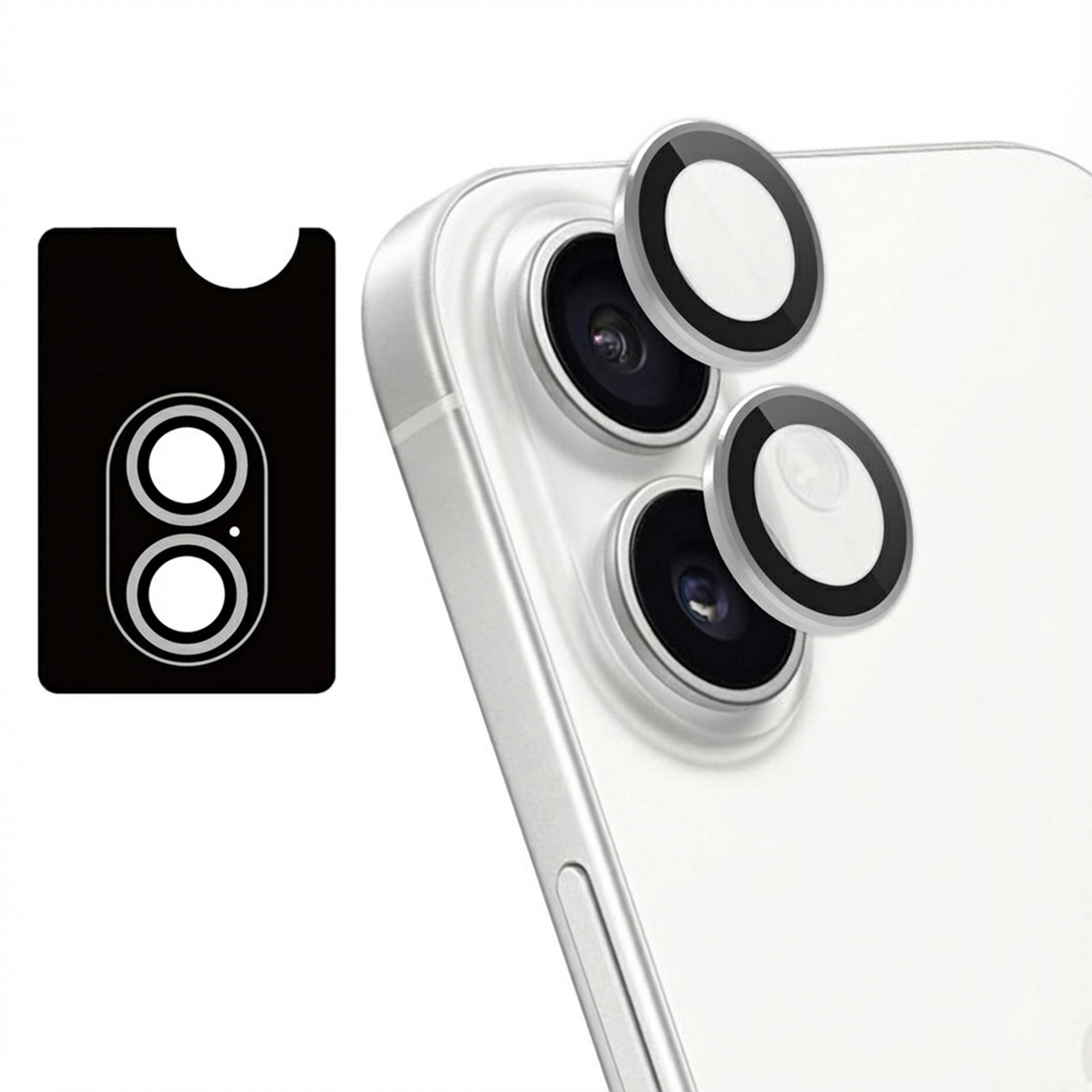 imoshion 2 Pack Camera lens protector voor de Apple iPhone 17 / 16 / 16 Plus - Wit