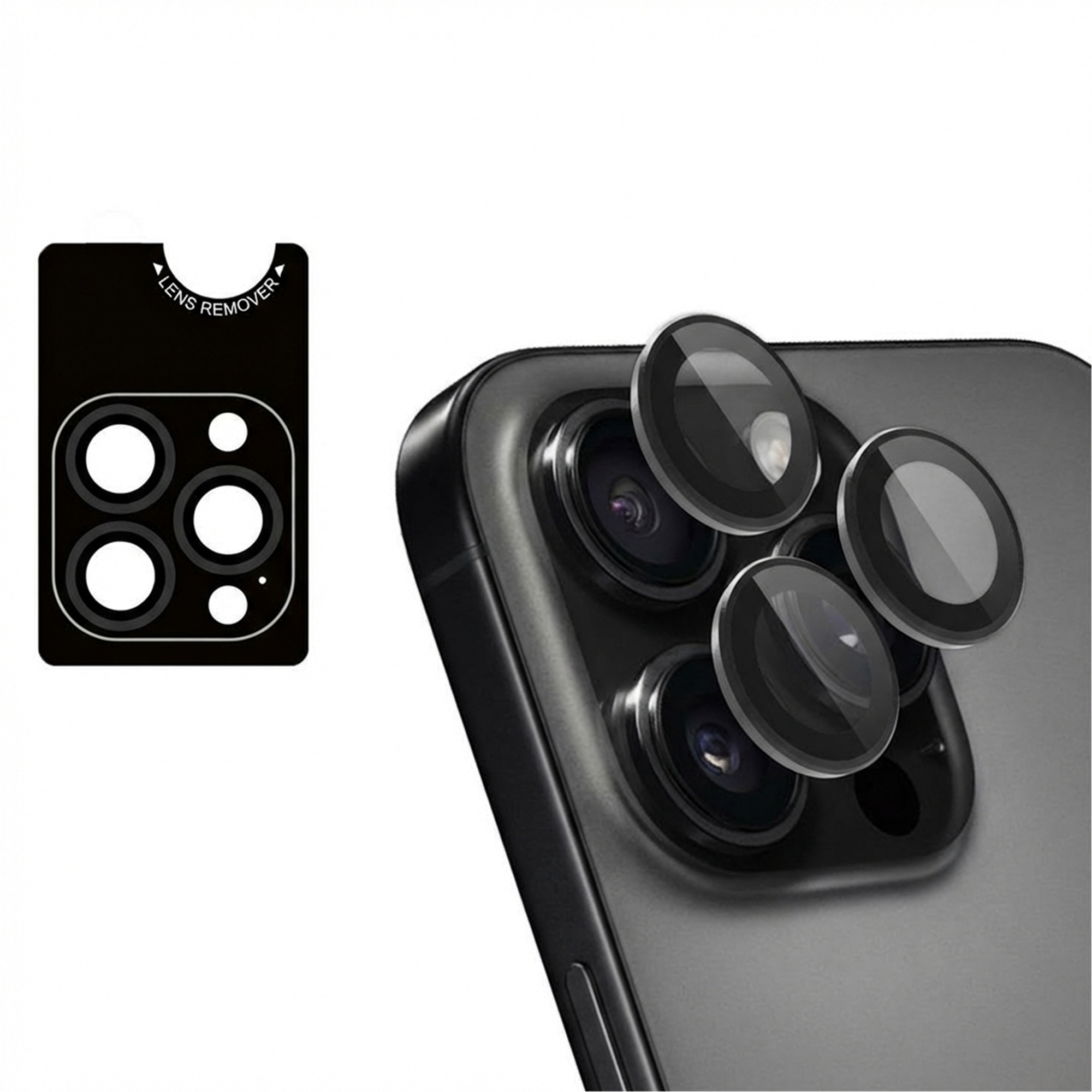 imoshion 2 Pack Camera lens protector voor de Apple iPhone 16 Pro / 16 Pro Max - Zwart / Titanium