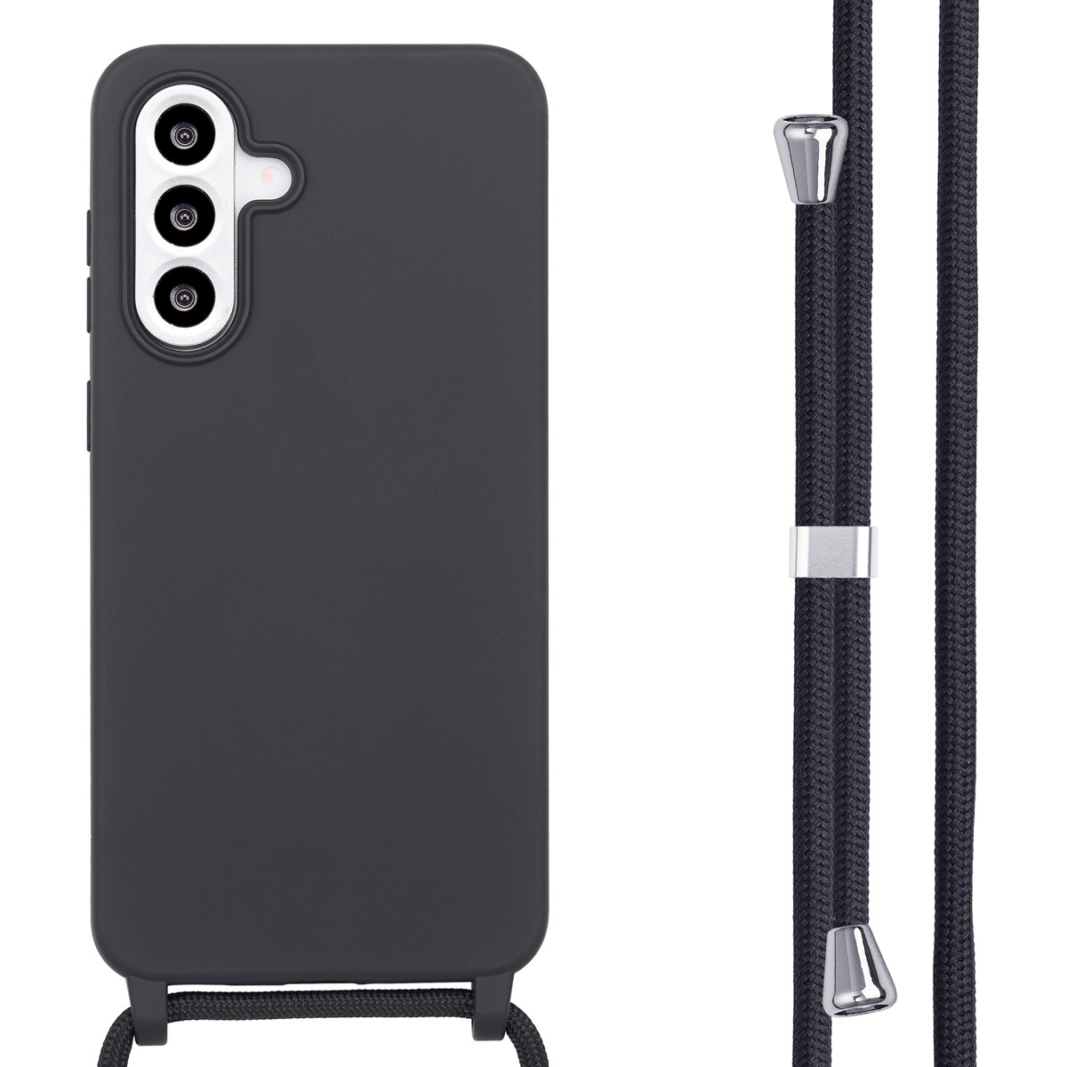 imoshion Siliconen hoesje met koord voor de Samsung Galaxy A56 - Zwart