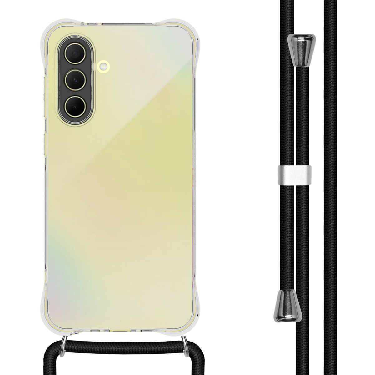 imoshion Coque arrière Transparente avec cordon Samsung Galaxy A36 - Noir