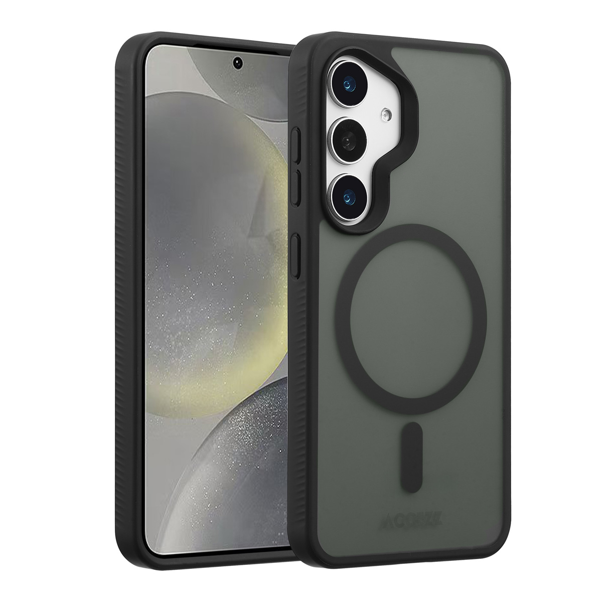 Accezz Coque Givrée Robuste avec MagSafe Samsung Galaxy S25 - Noir