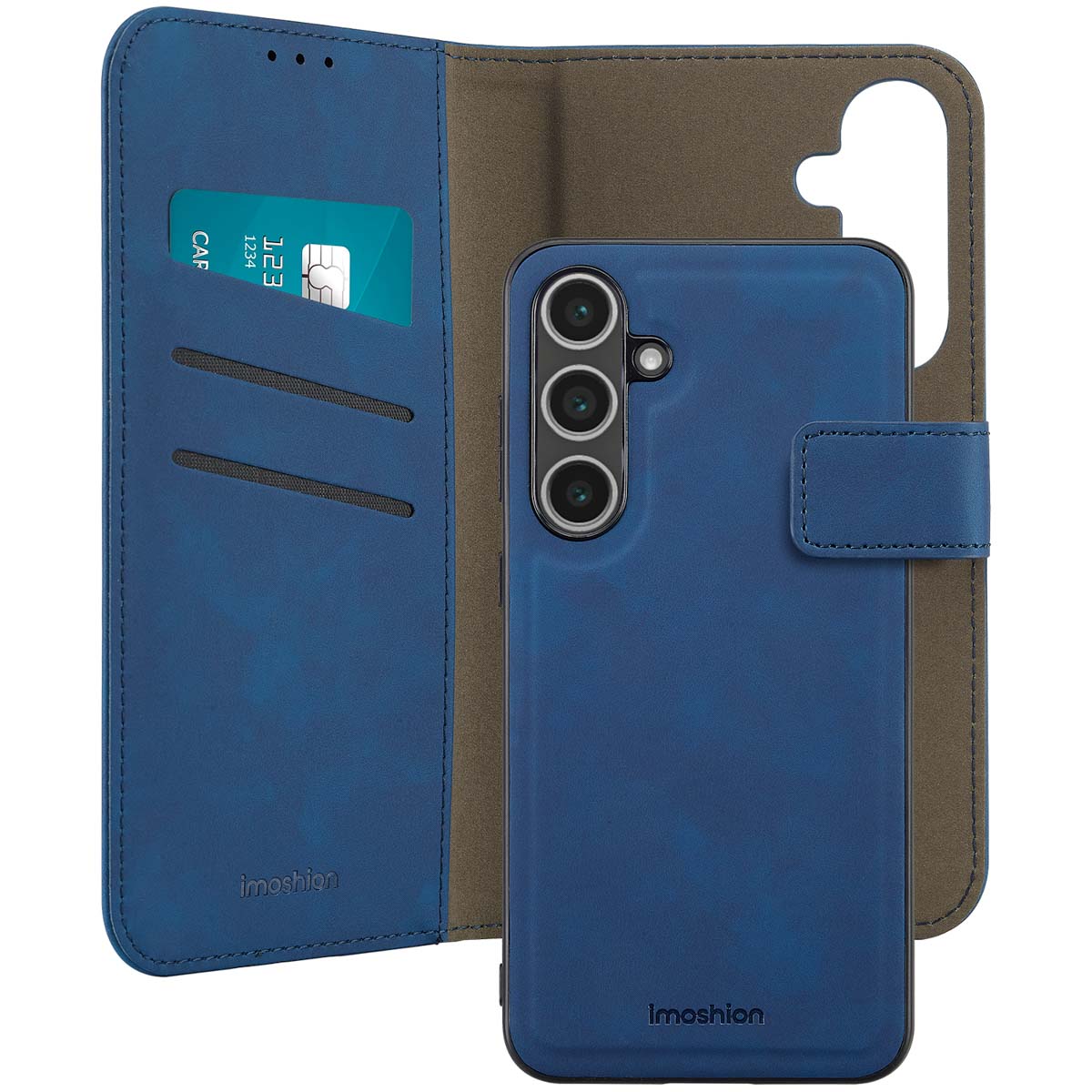 imoshion Etui de télephone luxe 2-en-1 amovible Samsung Galaxy S24 FE - Bleu
