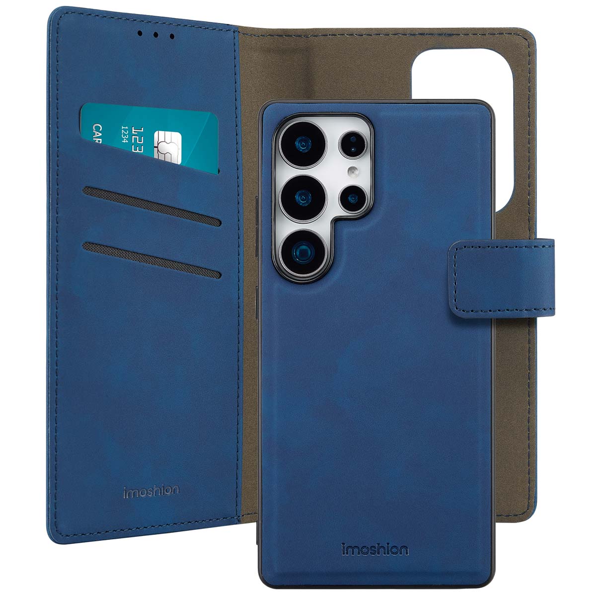 imoshion Etui de télephone luxe 2-en-1 amovible Samsung Galaxy S25 Ultra - Bleu