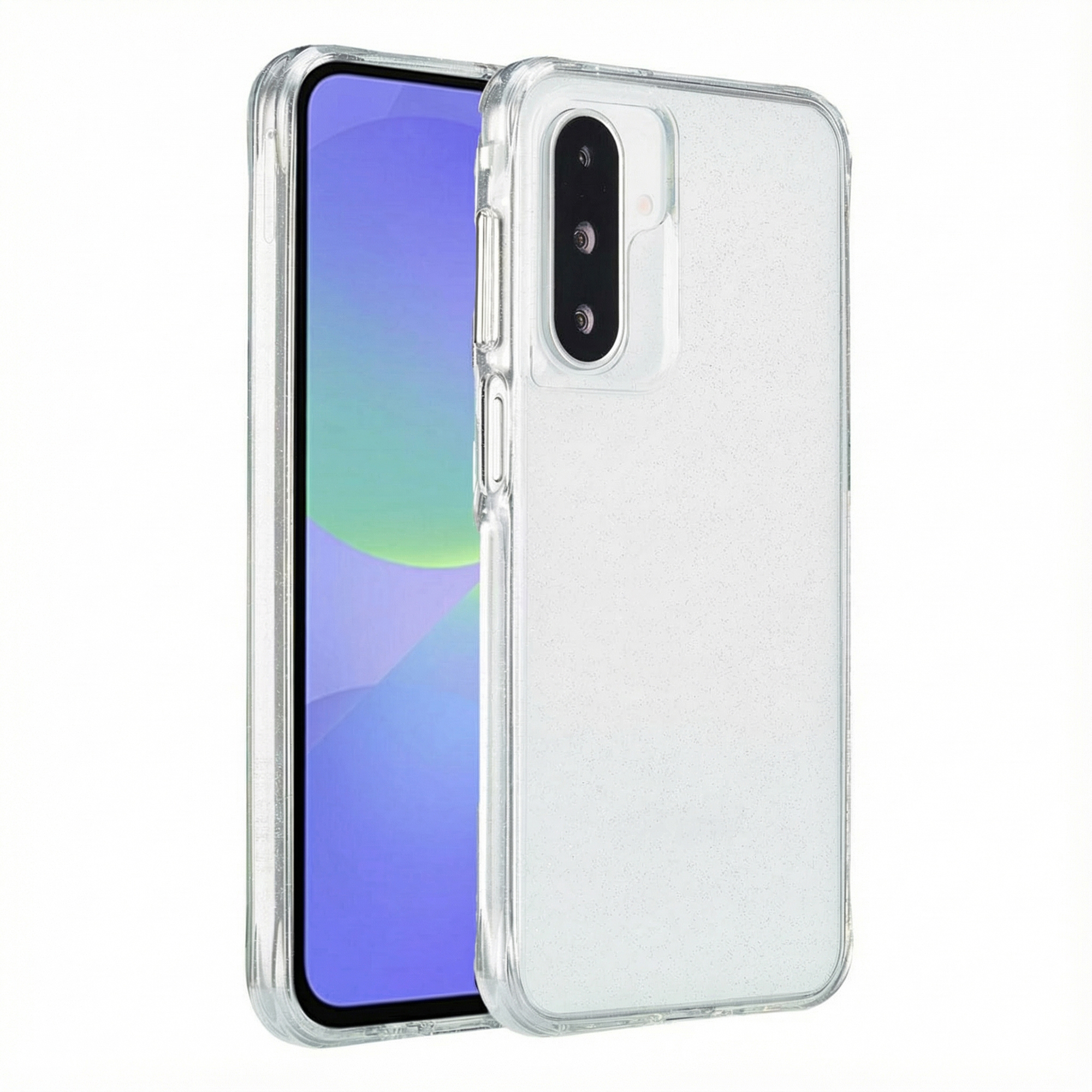 imoshion Clear Glitter Backcover voor de Samsung Galaxy A36 / A56 - Zilver