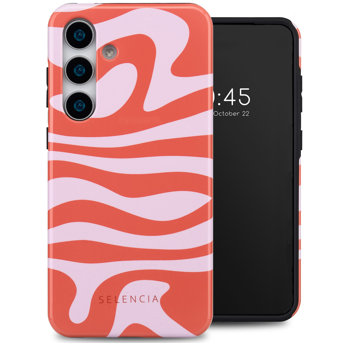 Selencia Vivid Backcover voor de Samsung Galaxy S25 - Dream Swirl Pink