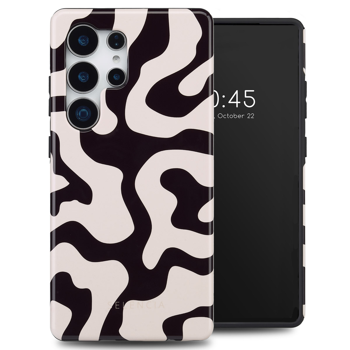 Selencia Coque arrière Vivid Samsung Galaxy S25 Ultra - Art Wave Black
