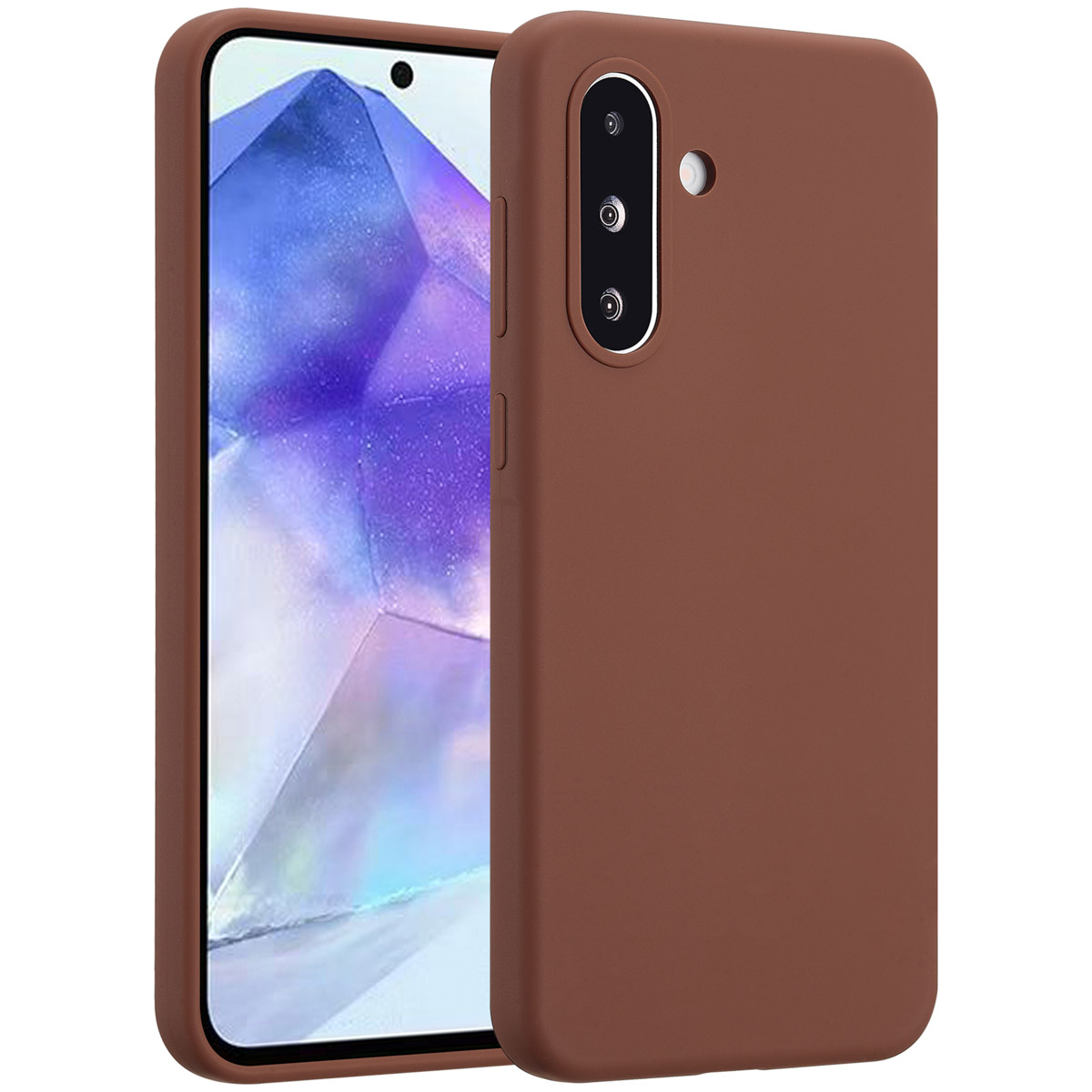 Accezz Coque Liquid Silicone Samsung Galaxy A36 / A56 - New Tea Brown