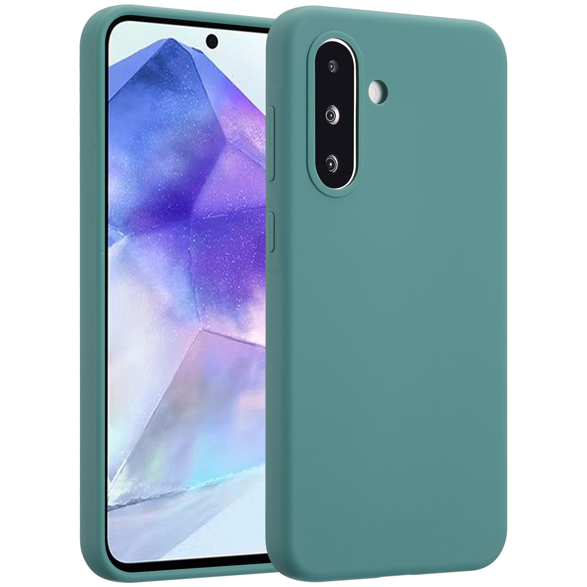 Accezz Coque Liquid Silicone Samsung Galaxy A36 / A56 - Vert