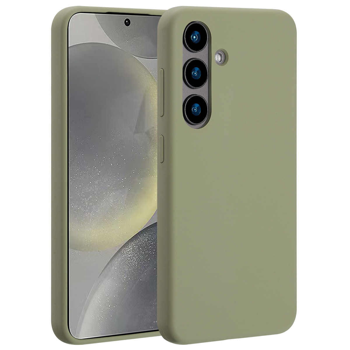 Accezz Liquid Silicone Backcover met MagSafe voor de Samsung Galaxy S24 - Cooper Green