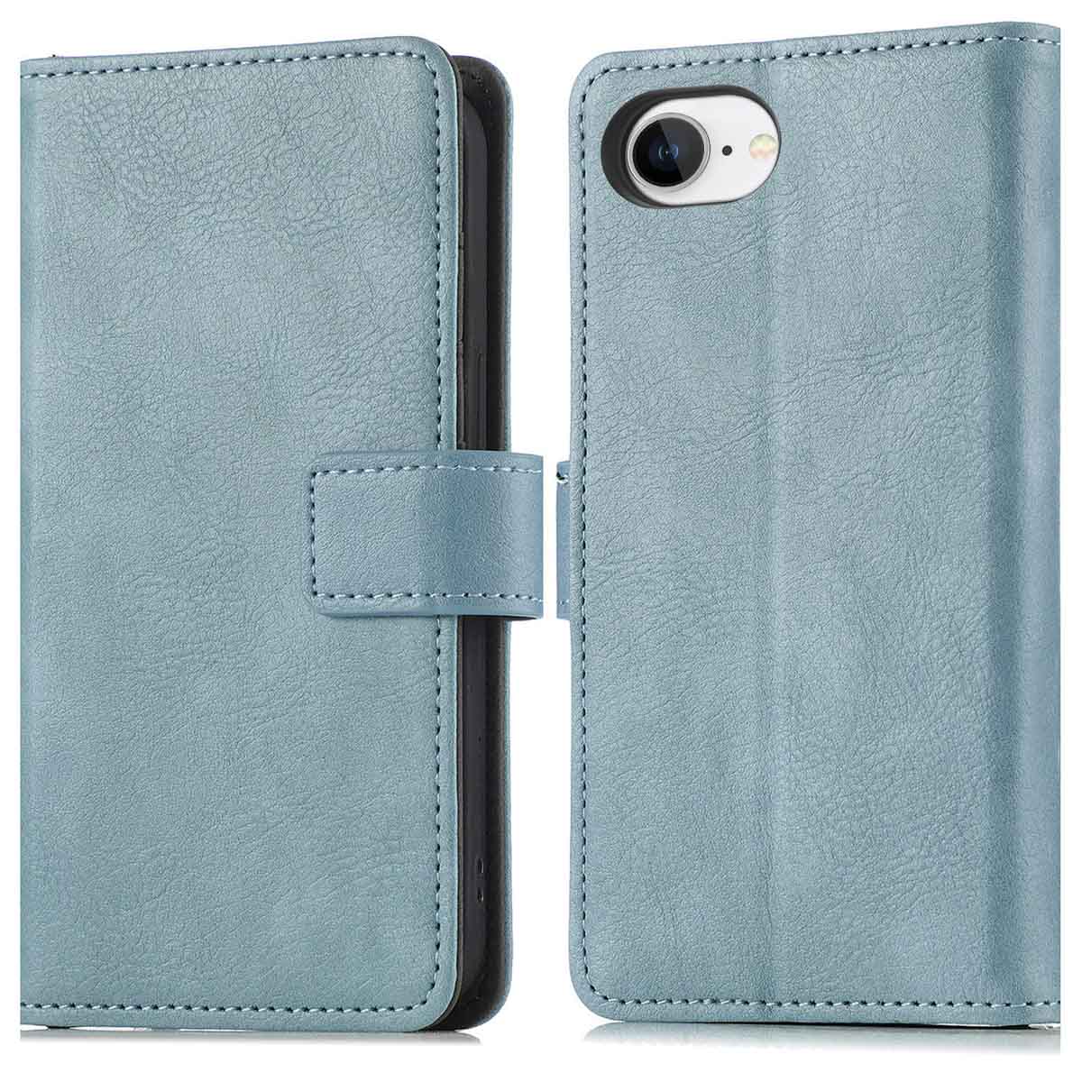 imoshion Luxe Bookcase voor de Apple iPhone 17e / 16e - Lichtblauw