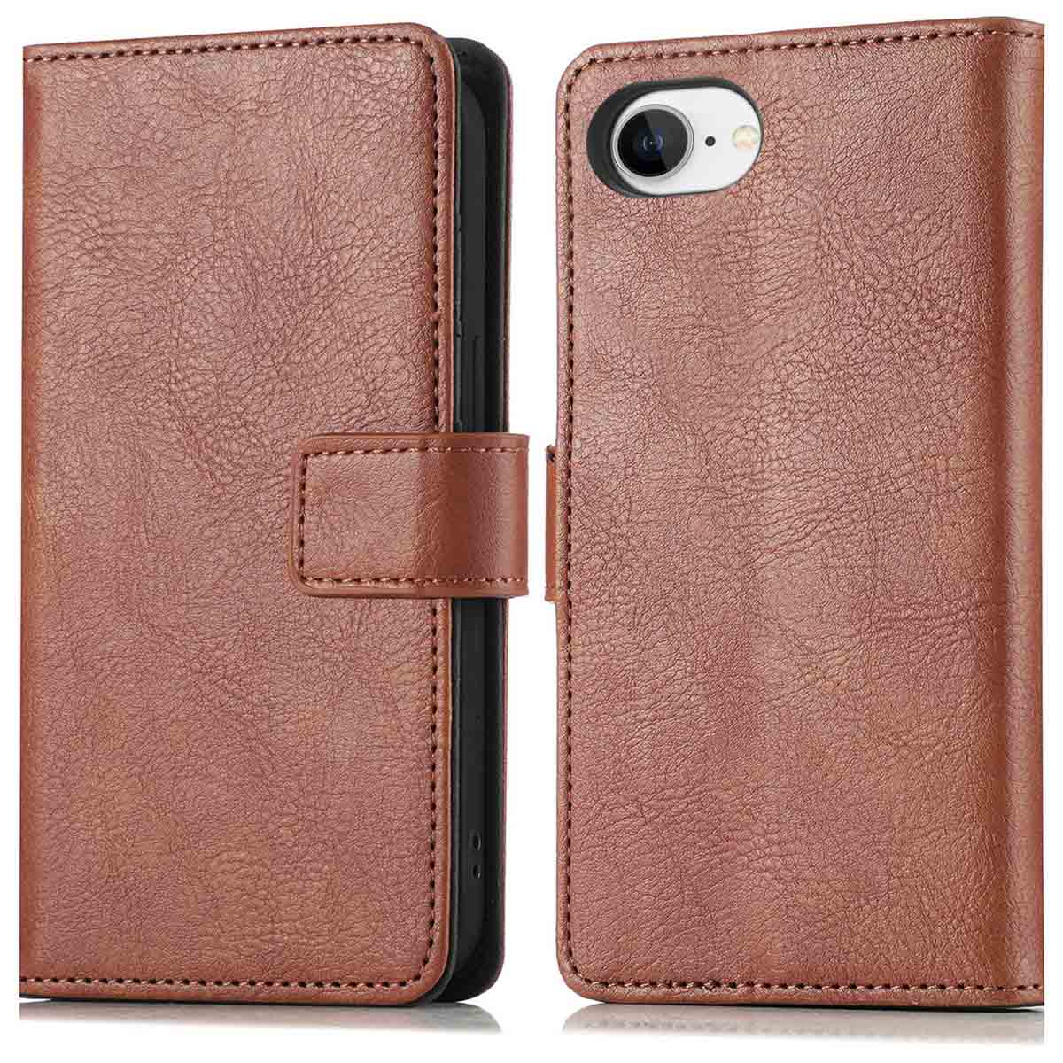 imoshion Luxe Bookcase voor de Apple iPhone 17e / 16e - Bruin