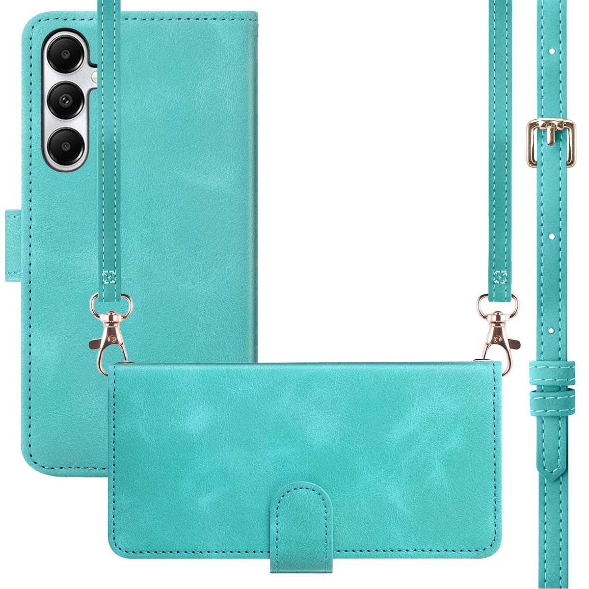 imoshion Bookcase met koord voor de Samsung Galaxy A15 (5G/4G) - Turquoise