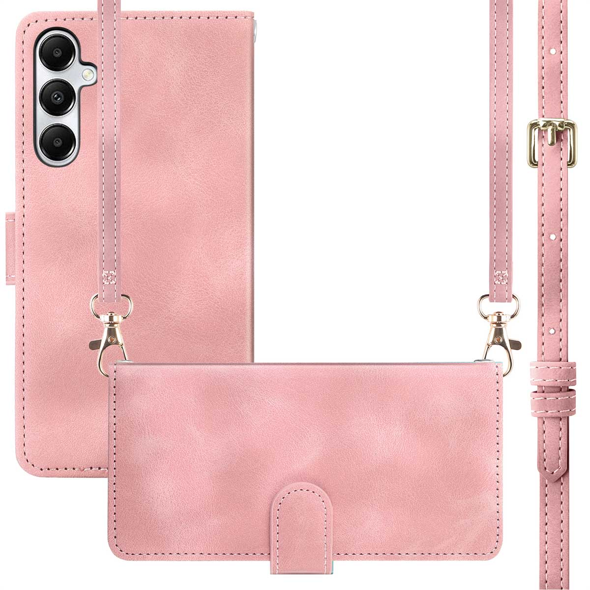 imoshion Bookcase met koord voor de Samsung Galaxy A15 (5G/4G) - Roze