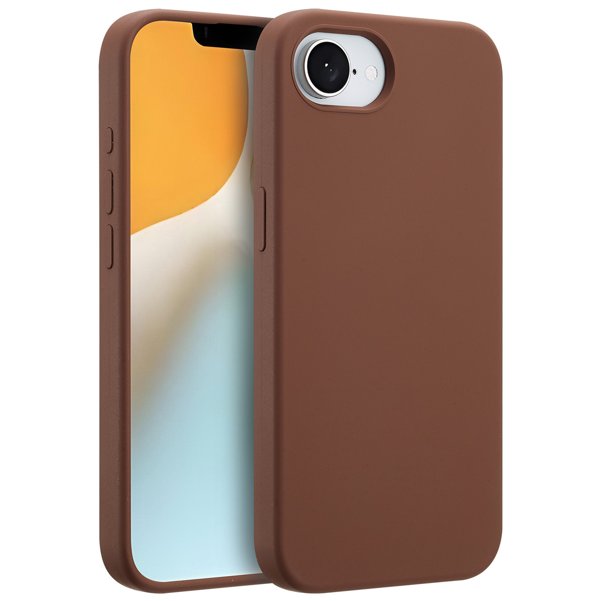 Accezz Coque Liquid Silicone avec MagSafe Apple iPhone 17e / 16e - New Tea Brown