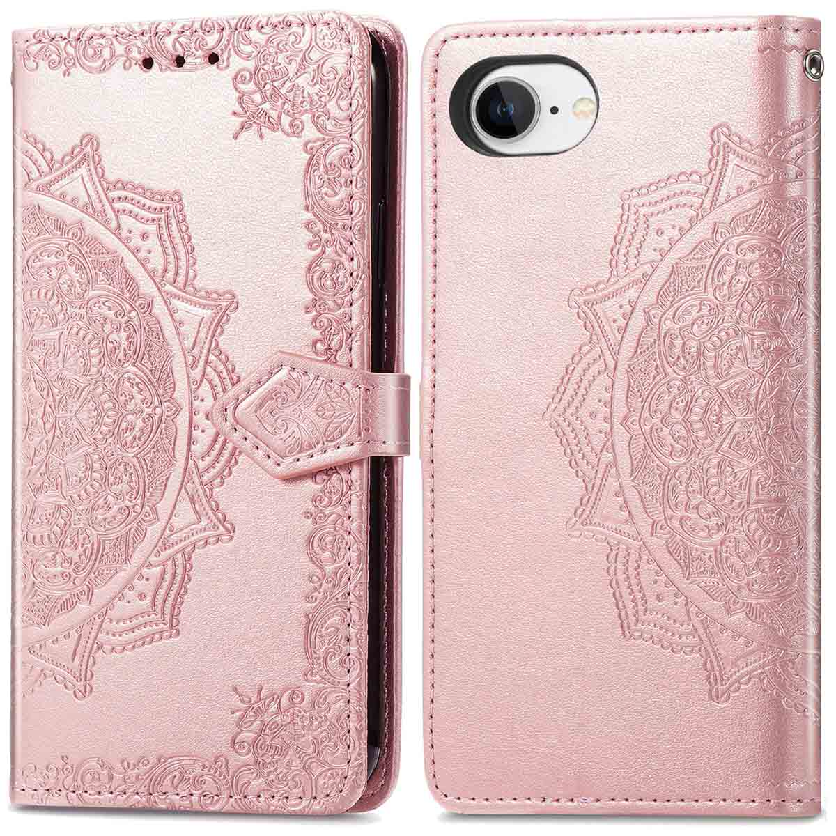 imoshion Mandala Bookcase voor de Apple iPhone 17e / 16e - Rosé Goud