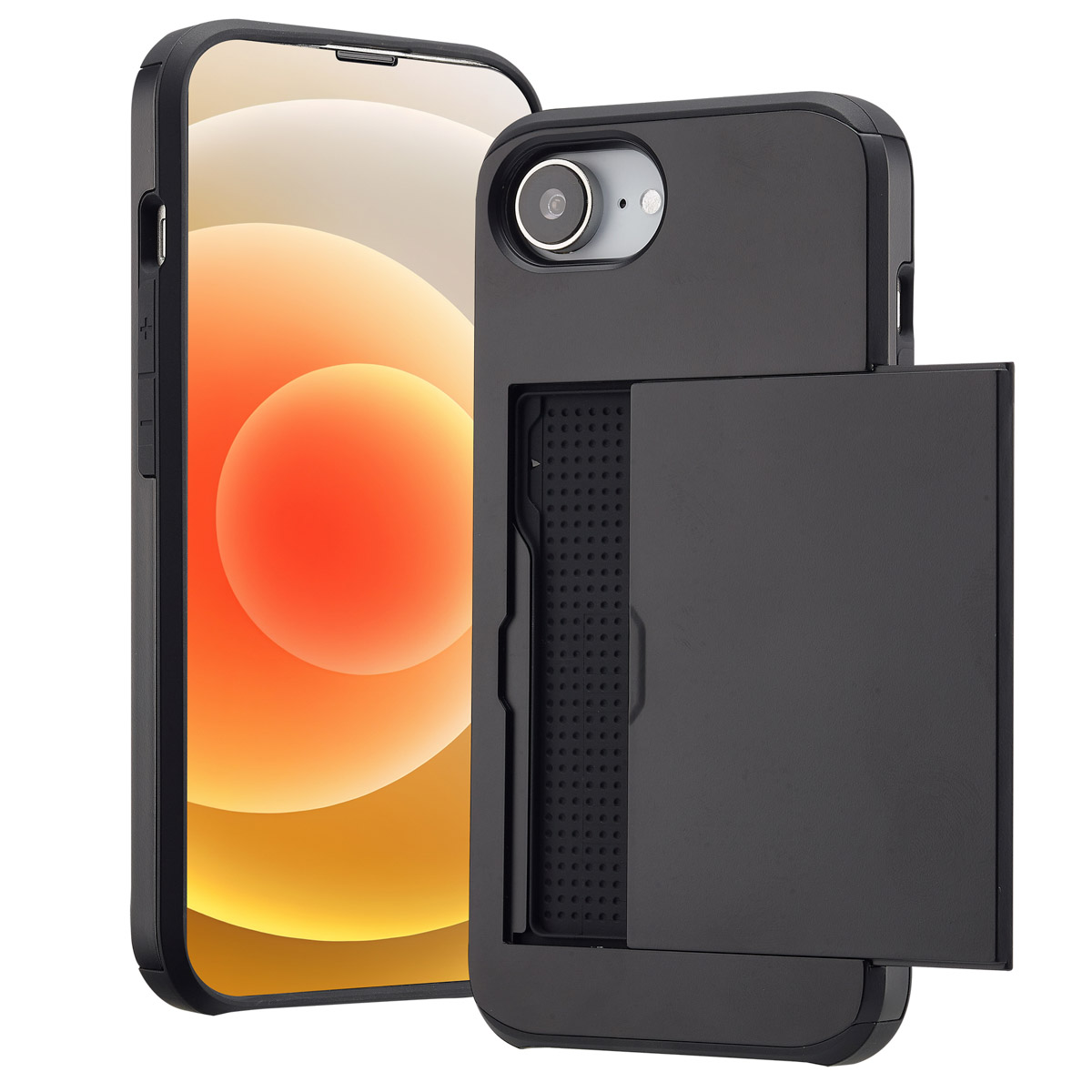 imoshion Backcover met pasjeshouder voor de Apple iPhone 17e / 16e - Zwart