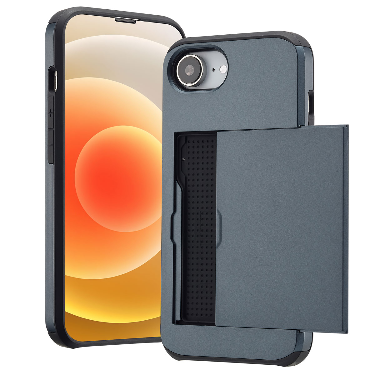 imoshion Backcover met pasjeshouder voor de Apple iPhone 17e / 16e - Donkerblauw