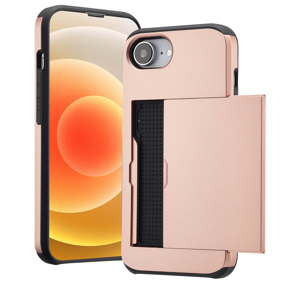 imoshion Backcover met pasjeshouder voor de Apple iPhone 17e / 16e - Rosé Goud