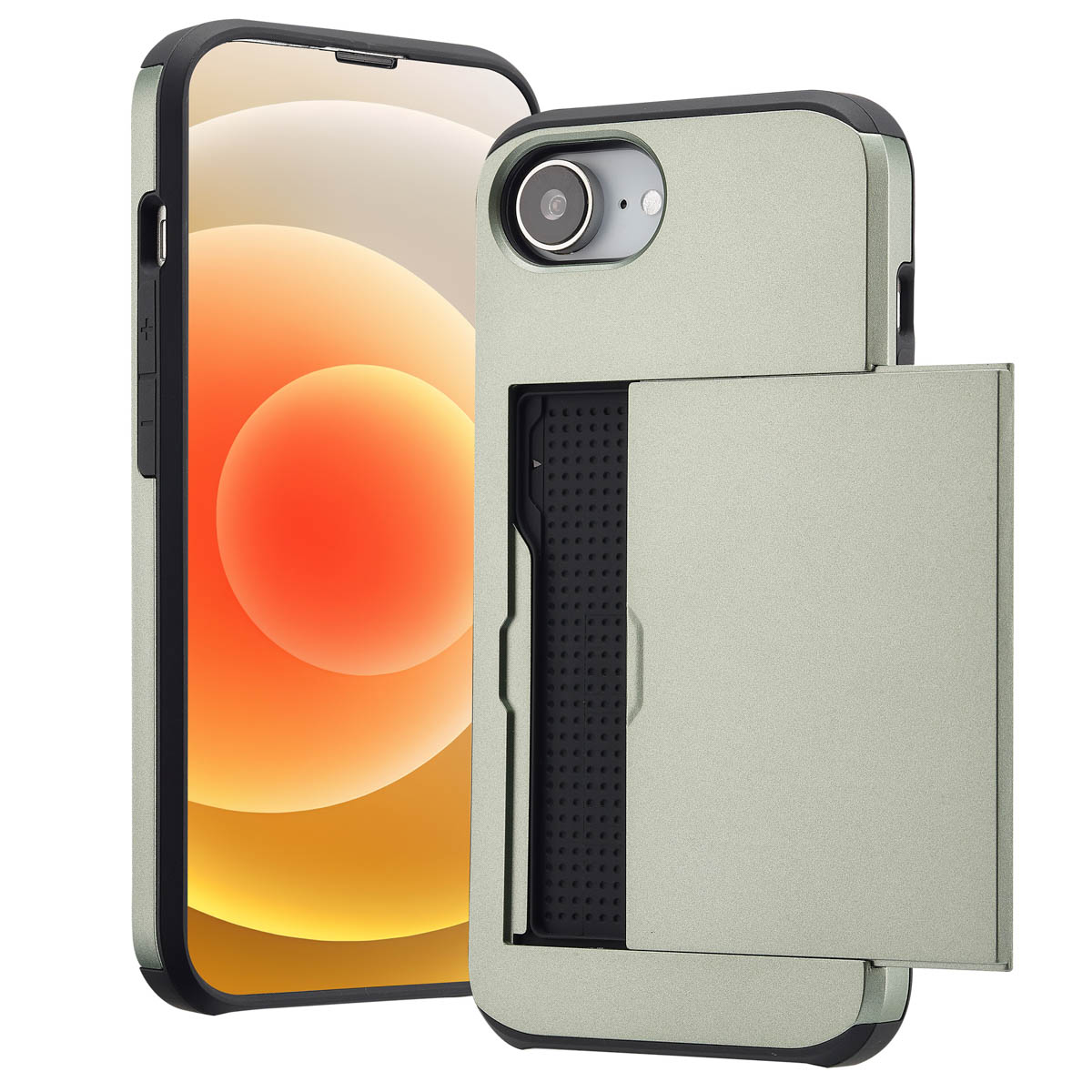 imoshion Backcover met pasjeshouder voor de Apple iPhone 17e / 16e - Groen