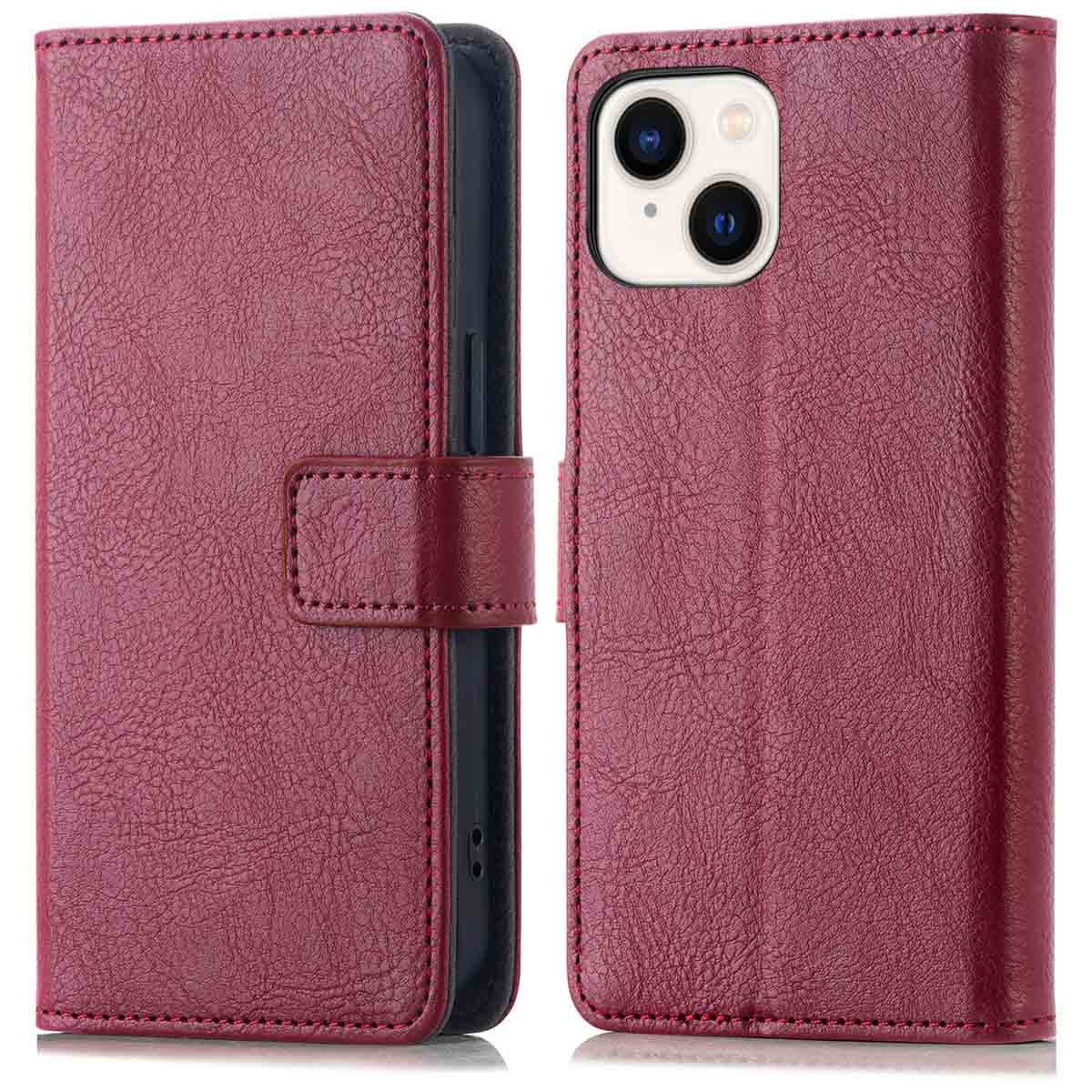imoshion Luxe Bookcase voor de Apple iPhone 14 / 13 - Bordeaux