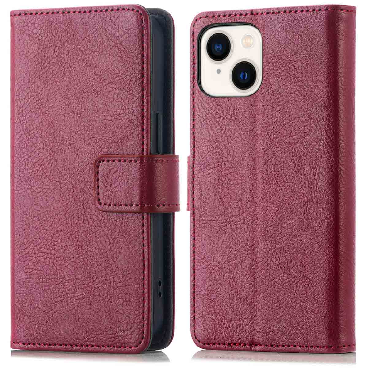 imoshion Luxe Bookcase voor de Apple iPhone 15 - Bordeaux