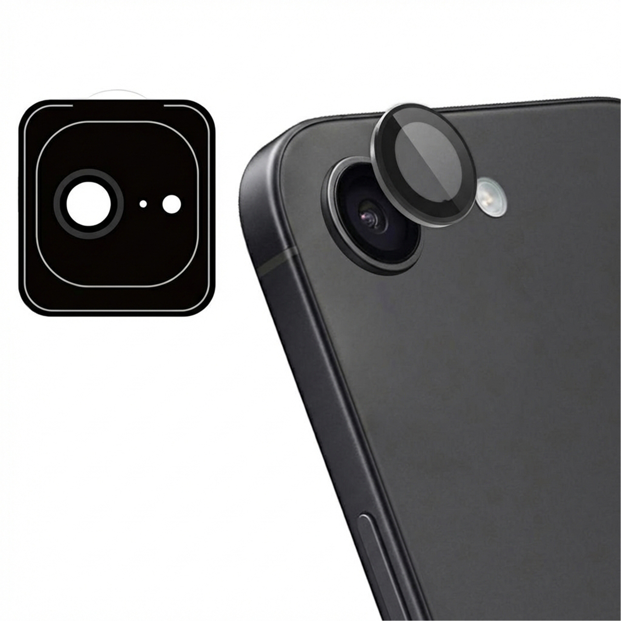 imoshion 2 Pack Camera Lens Protector voor de Apple iPhone 17e / 16e - Zwart