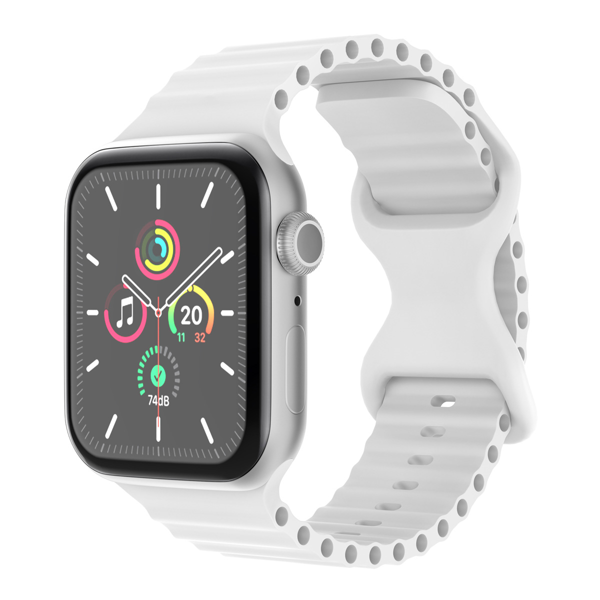 imoshion Bracelet Athletic en silicone Apple Watch | 38/40/41/42 mm - Blanc
