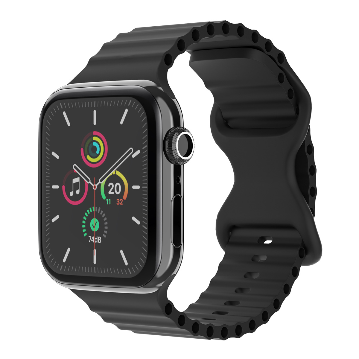imoshion Bracelet Athletic en silicone Apple Watch | 38/40/41/42 mm - Noir