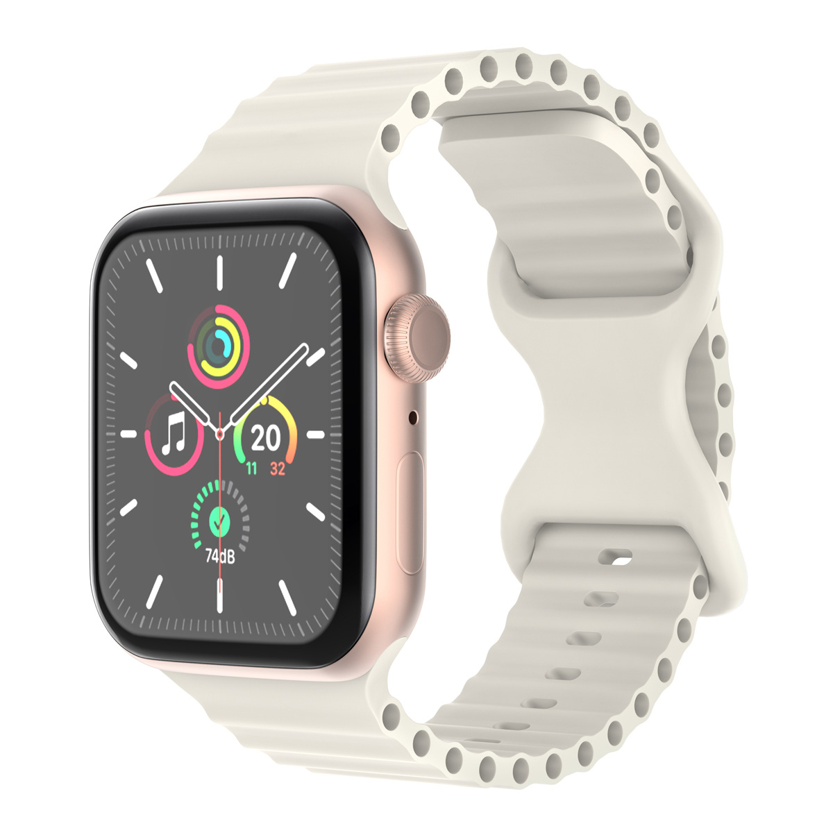 imoshion Bracelet Athletic en silicone Apple Watch | 44/45/46/49 mm - Starlight