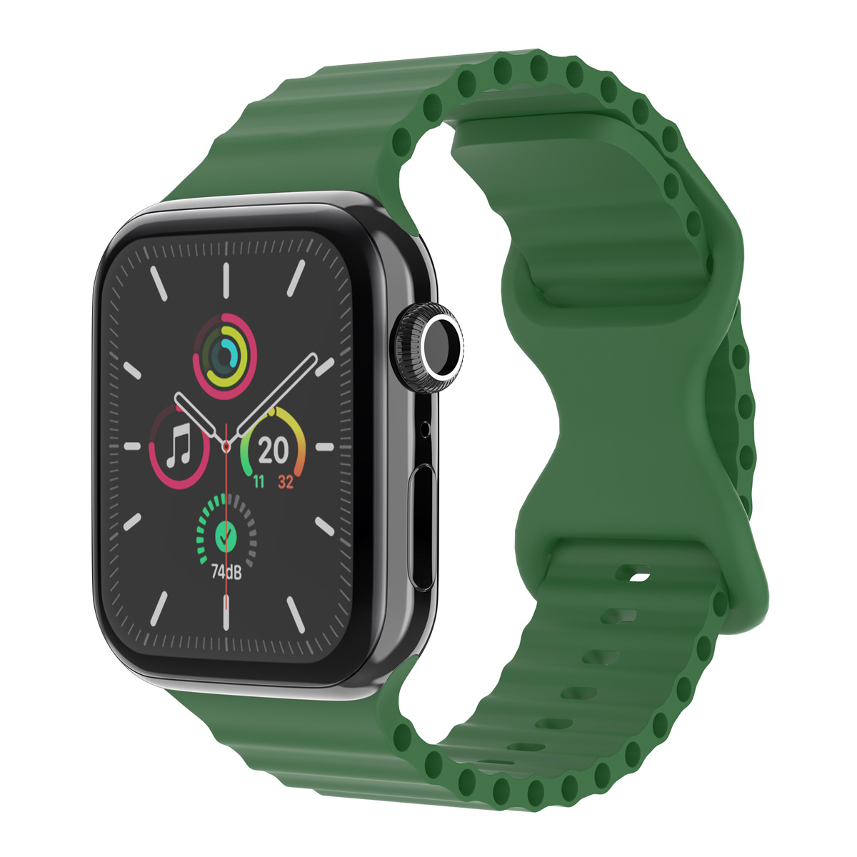 imoshion Bracelet Athletic en silicone Apple Watch | 44/45/46/49 mm - Vert foncé