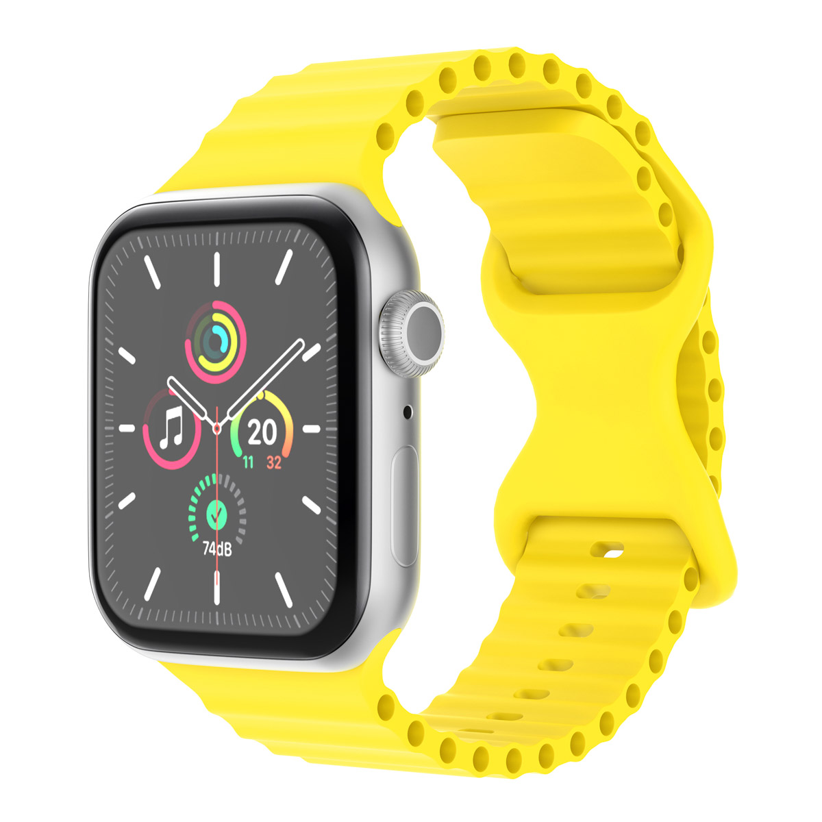 imoshion Bracelet Athletic en silicone Apple Watch | 44/45/46/49 mm - Jaune