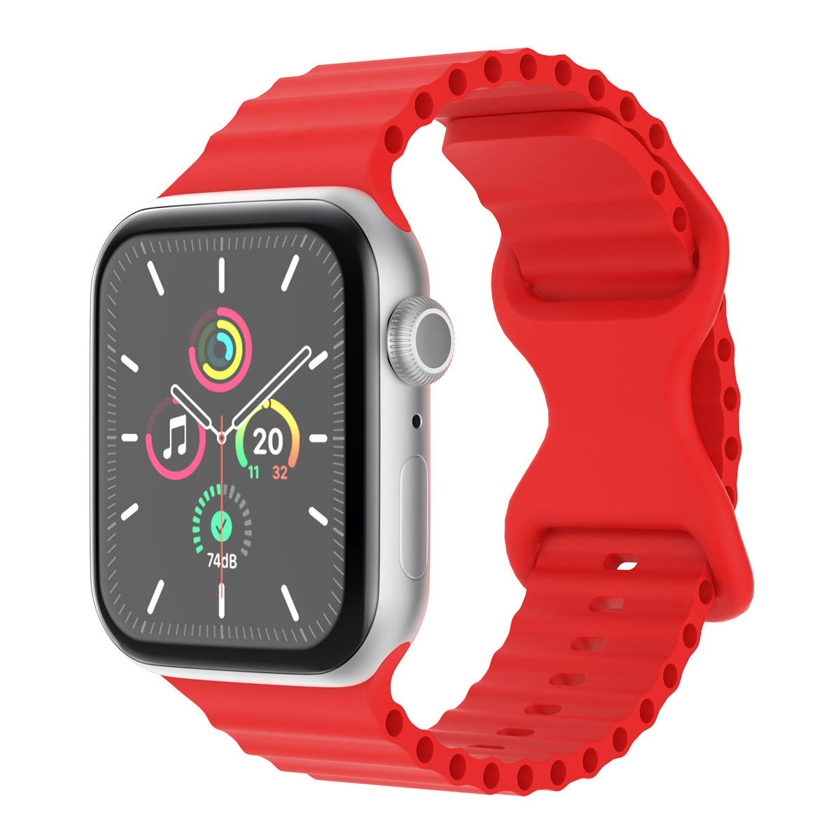 imoshion Bracelet Athletic en silicone Apple Watch | 44/45/46/49 mm - Rouge