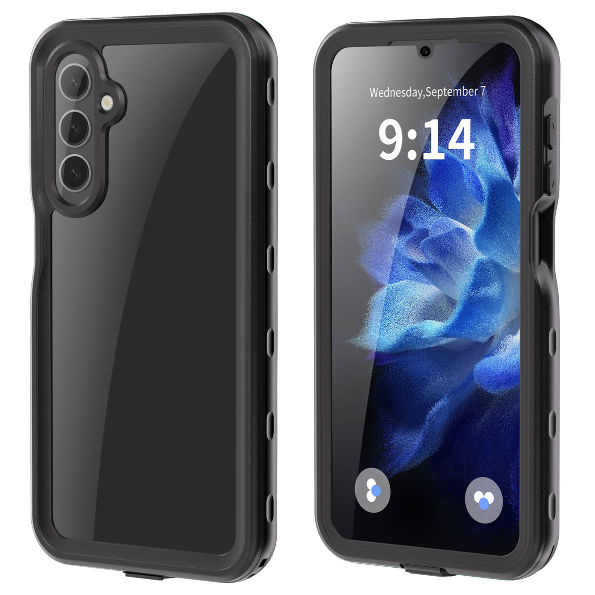 Redpepper Coque imperméable Dot Plus Samsung Galaxy A16 - Noir