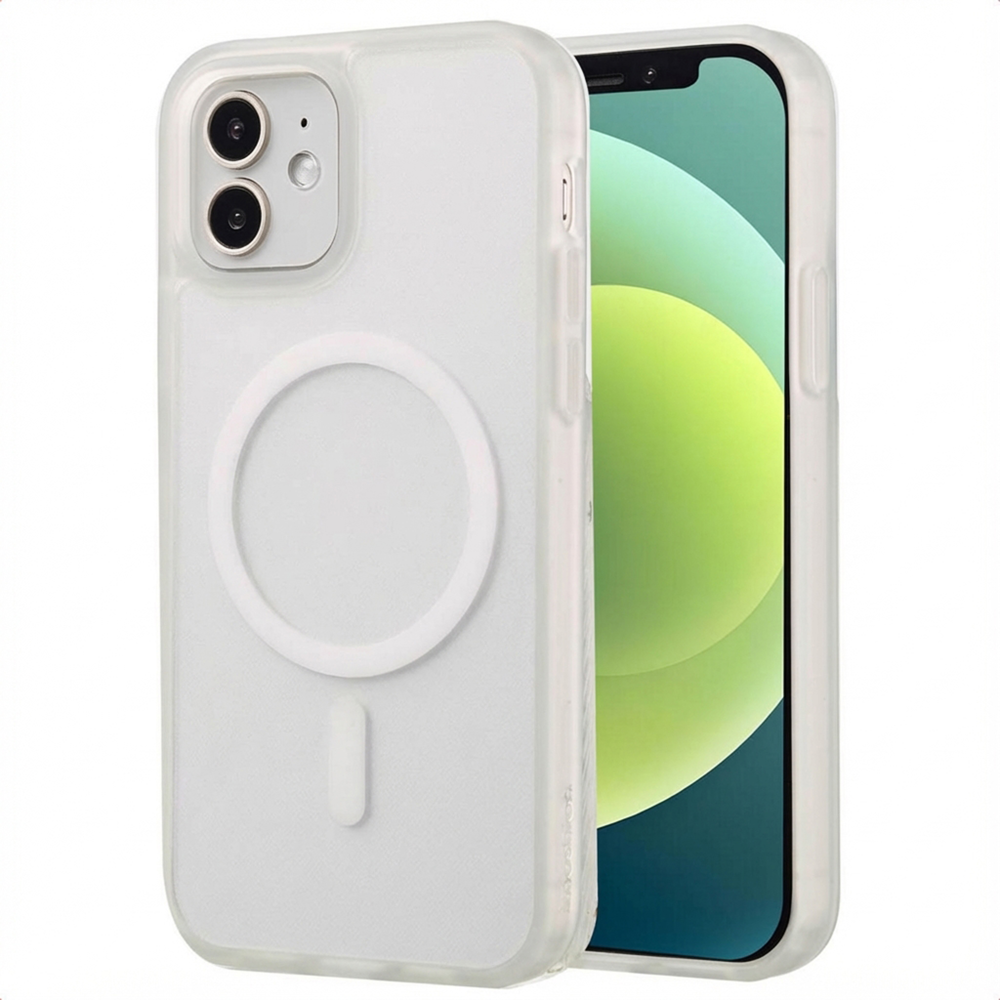 imoshion Coque Color Guard avec MagSafe Apple iPhone 12 (Pro) - Blanc