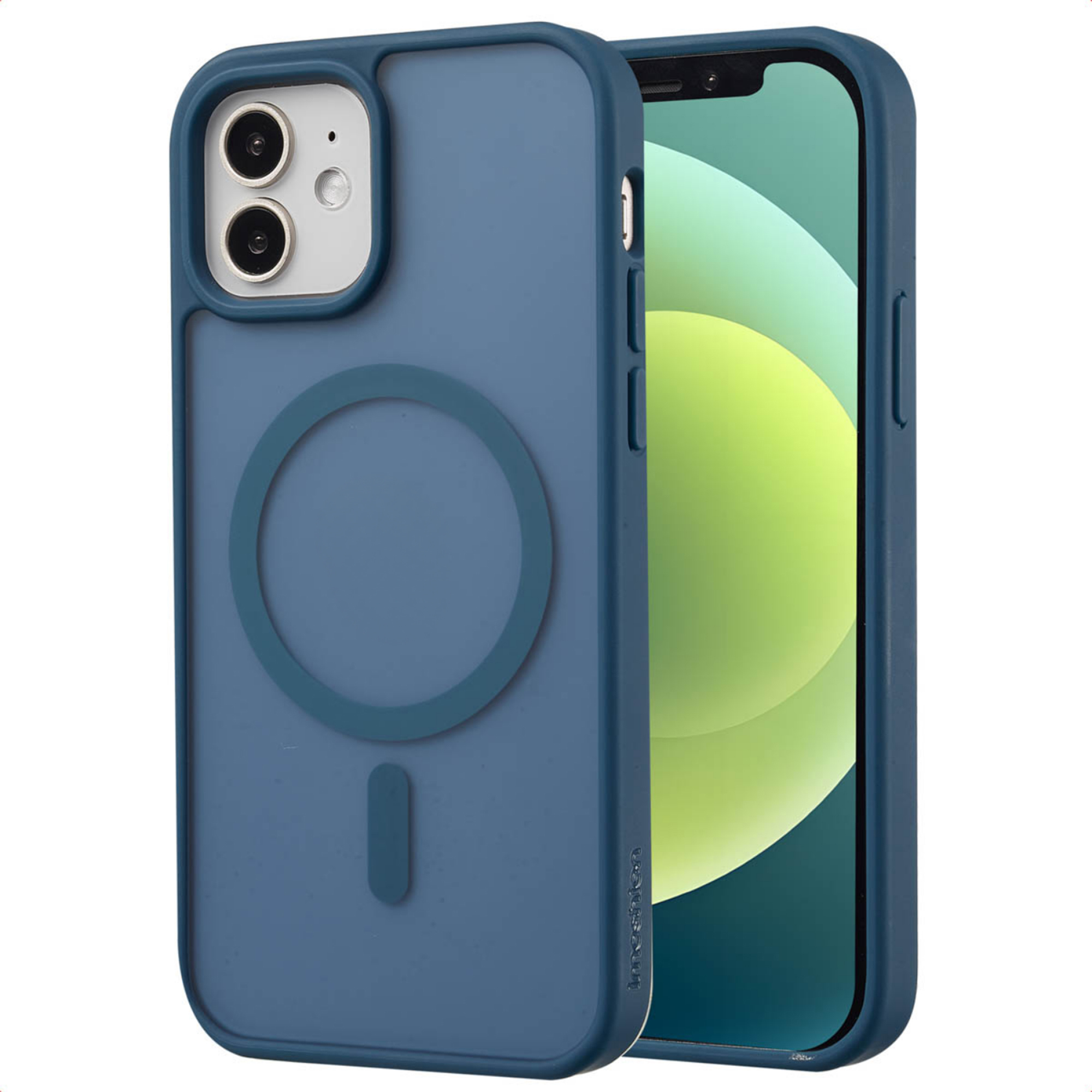 imoshion Coque Color Guard avec MagSafe Apple iPhone 12 (Pro) - Bleu foncé
