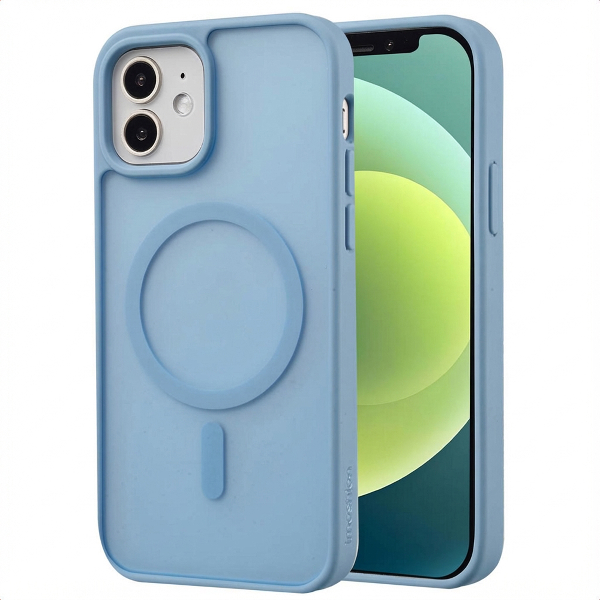 imoshion Coque Color Guard avec MagSafe Apple iPhone 12 (Pro) - Bleu clair