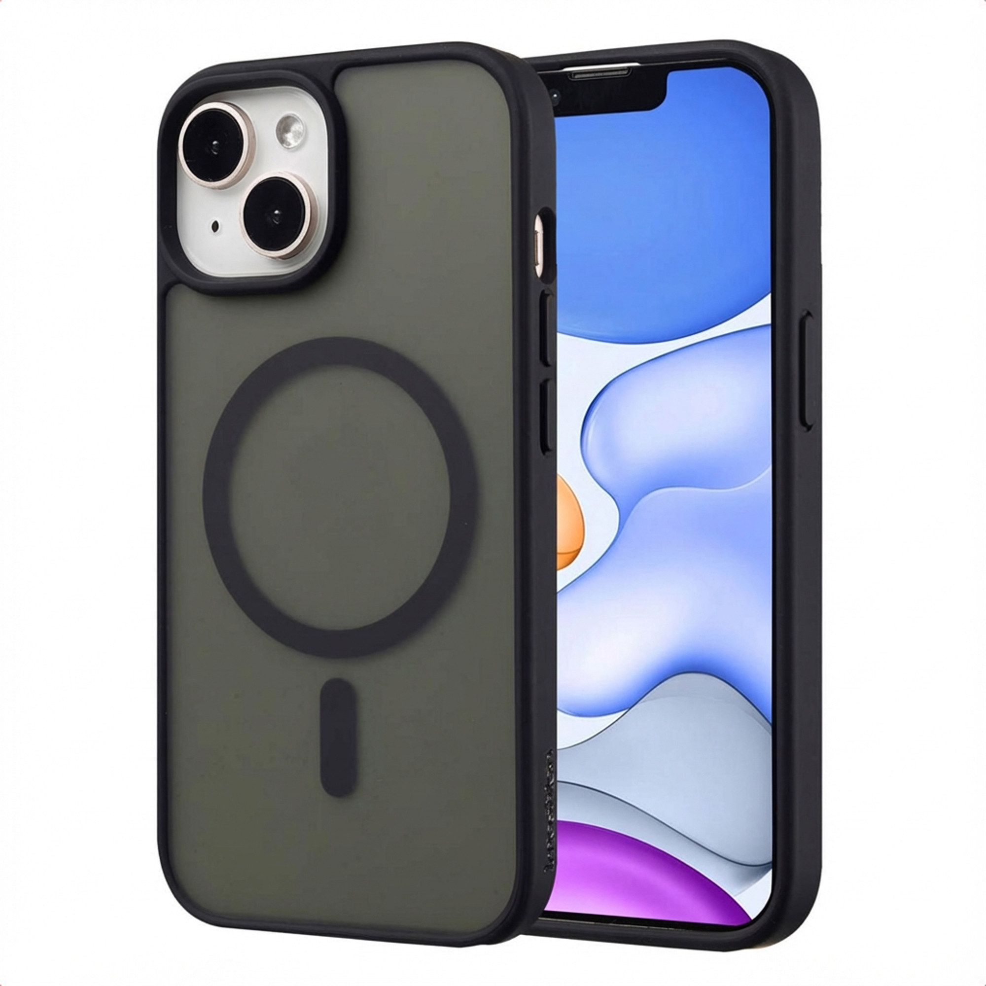 imoshion Color Guard Backcover met MagSafe voor de Apple iPhone 15 - Zwart