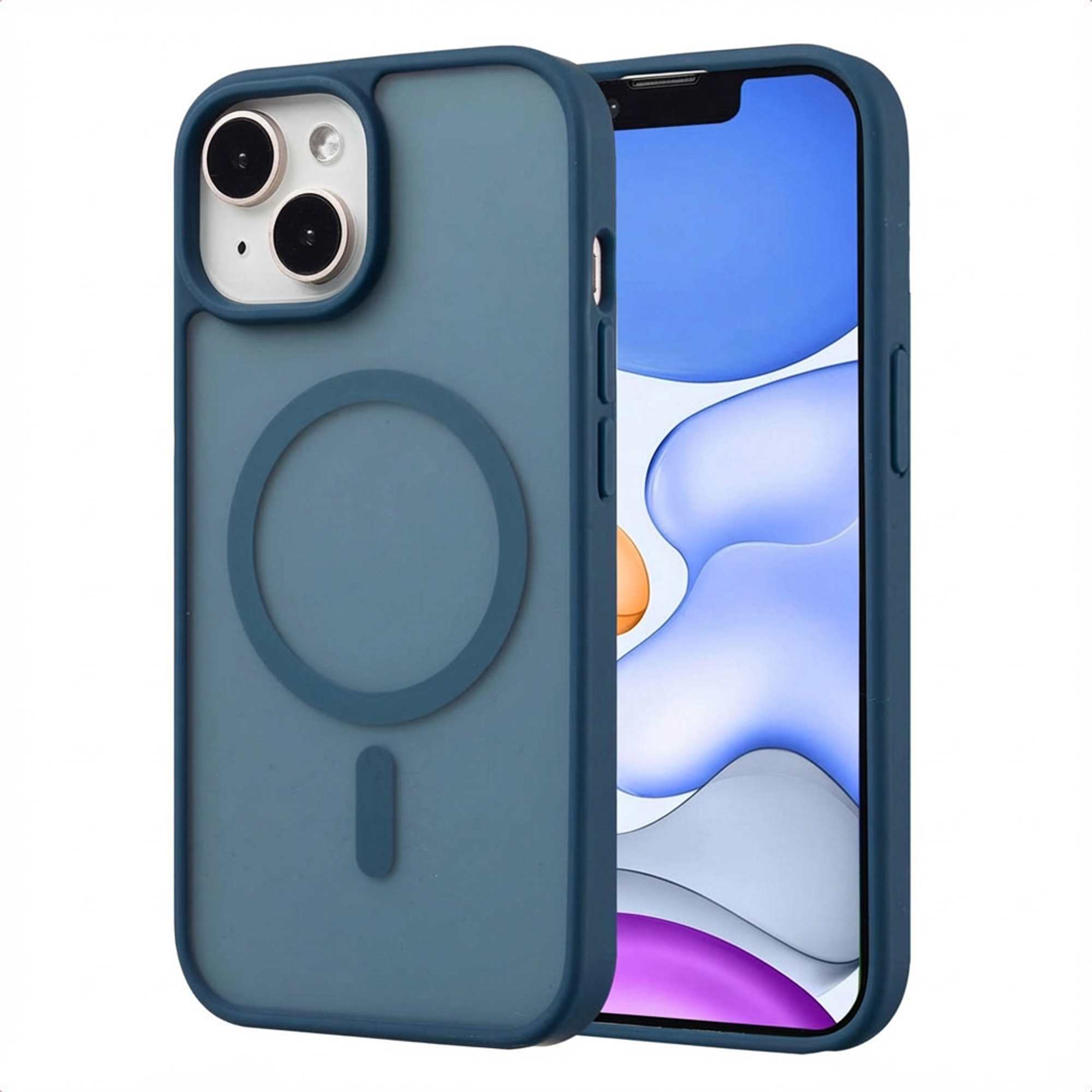 imoshion Coque Color Guard avec MagSafe Apple iPhone 15 - Bleu foncé