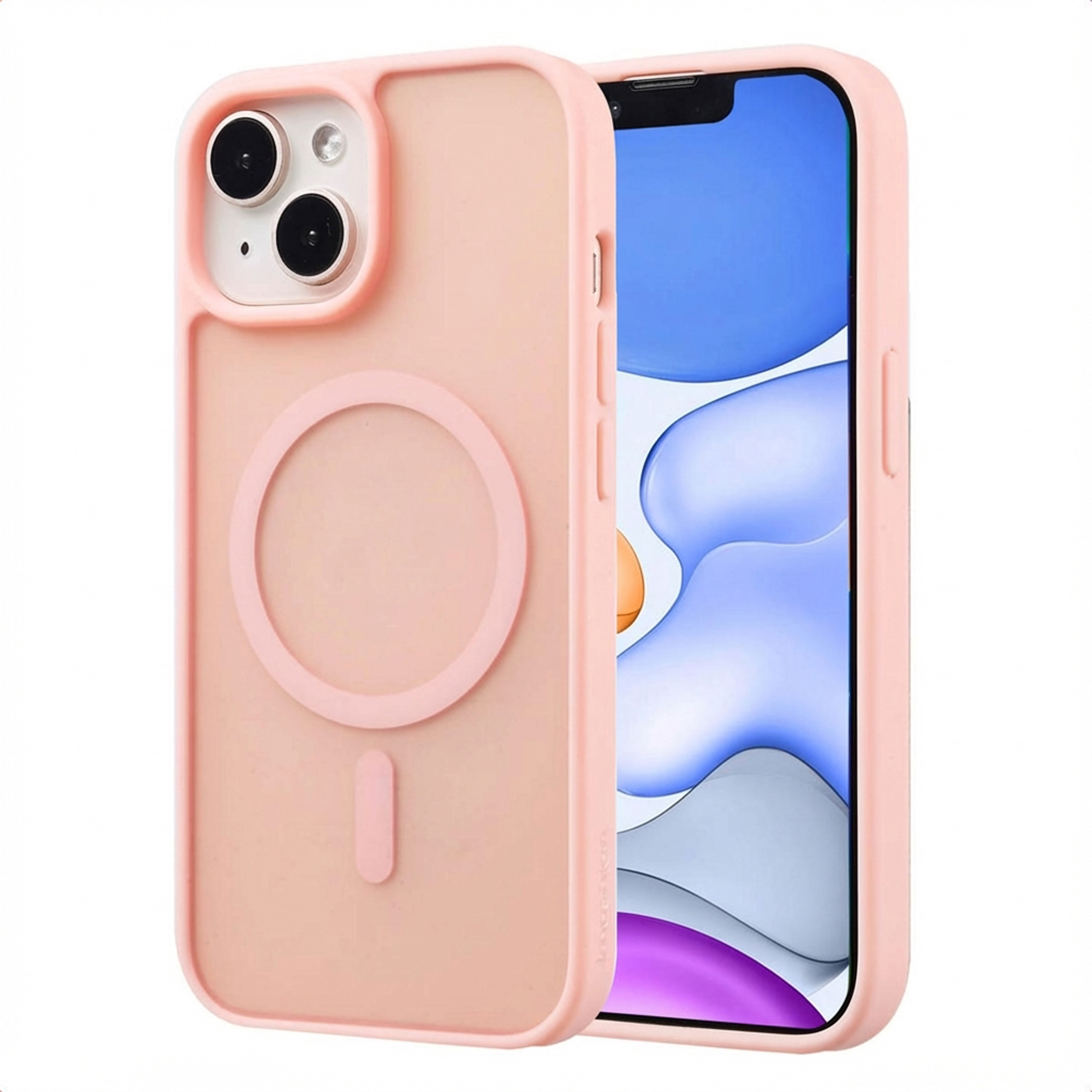 imoshion Color Guard Backcover met MagSafe voor de Apple iPhone 15 - Lichtroze