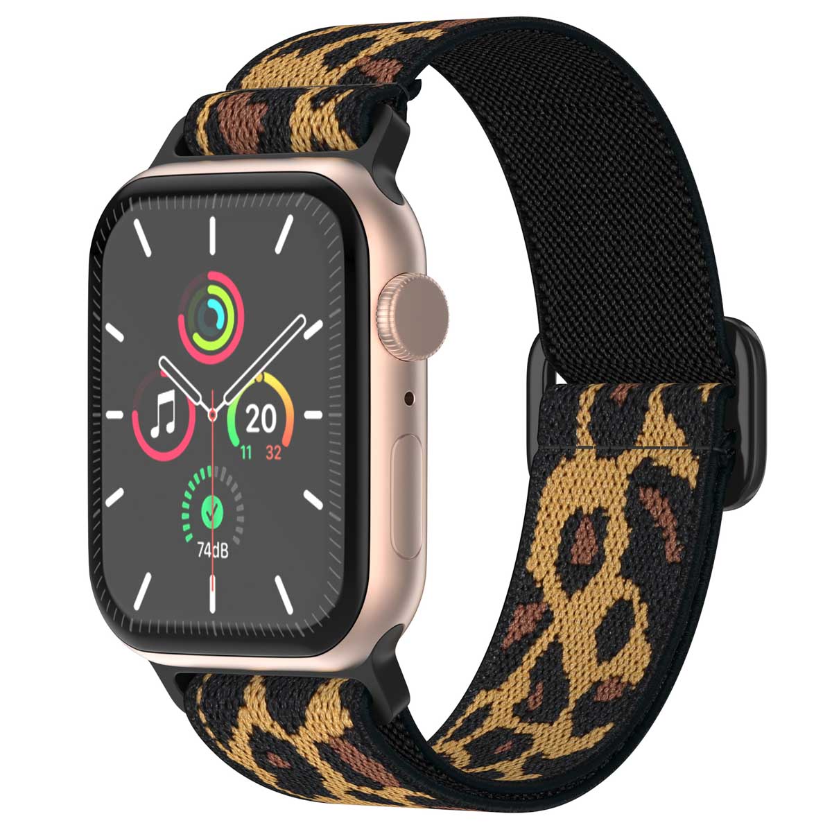 imoshion Elastisch nylon bandje voor de Apple Watch | 38/40/41/42 mm - Leopard