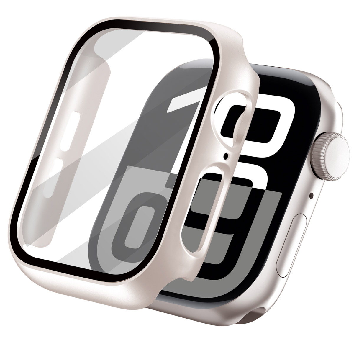 imoshion Full Cover Hardcase voor de Apple Watch 10 / 11 - 46 mm - Starlight