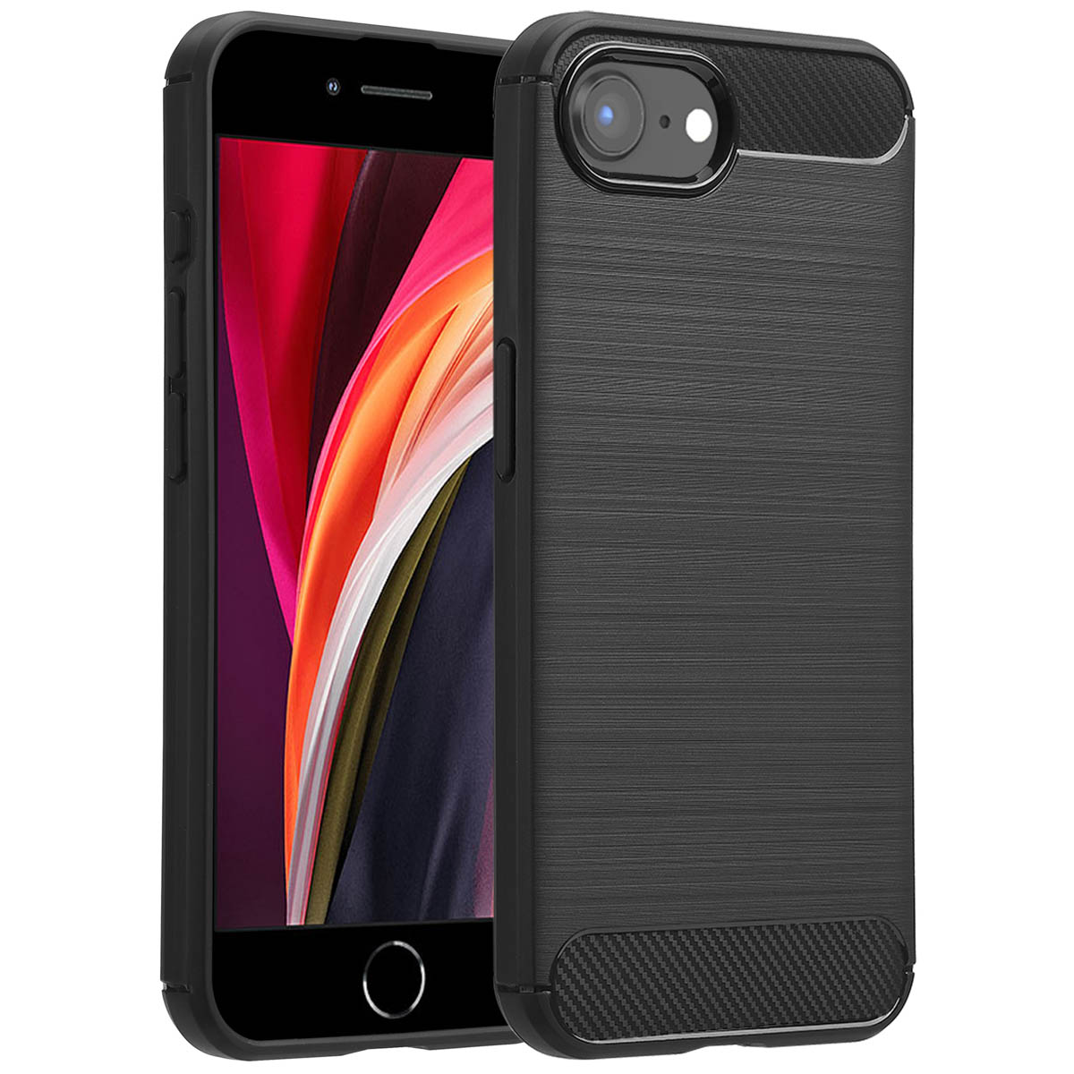 imoshion Brushed Backcover voor de Apple iPhone 17e / 16e - Zwart