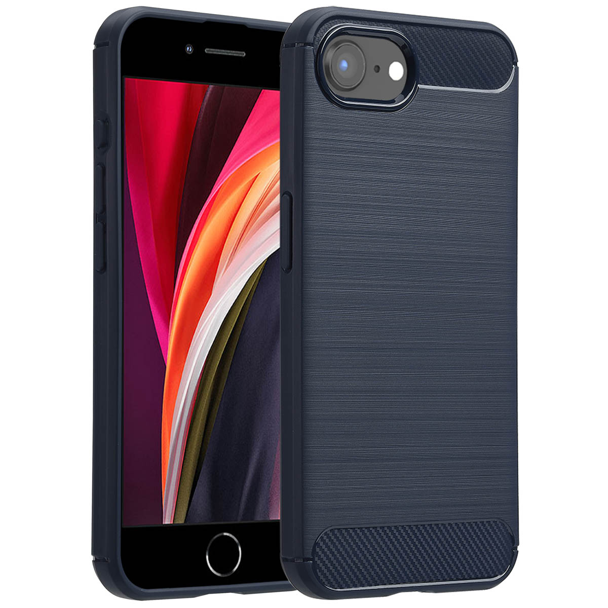 imoshion Coque Brushed Apple iPhone 17e / 16e - Bleu foncé