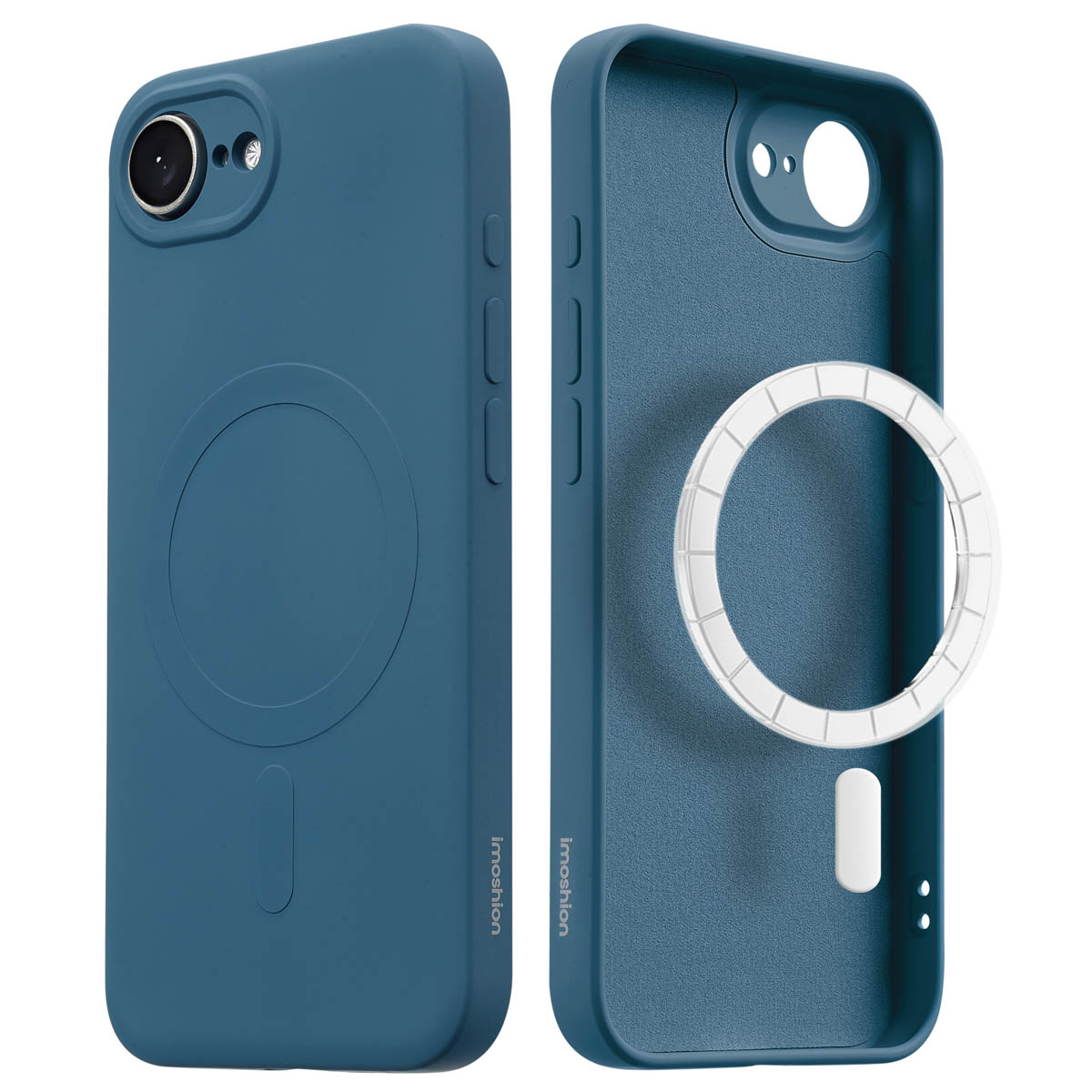 imoshion Coque Couleur avec MagSafe Apple iPhone 17e / 16e - Bleu foncé