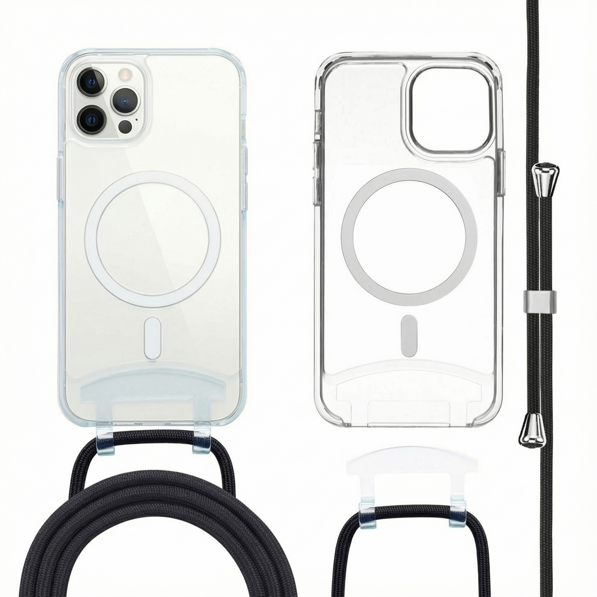 imoshion Coque MagSafe avec cordon amovible Apple iPhone 12 Pro Max - Transparent